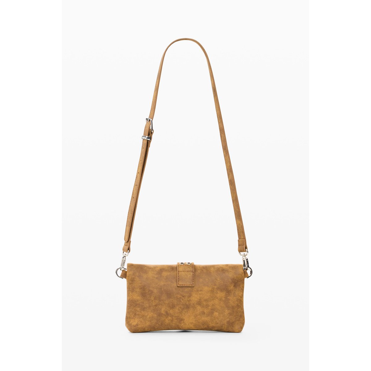 Petit sac effet cuir marron, DESIGUAL