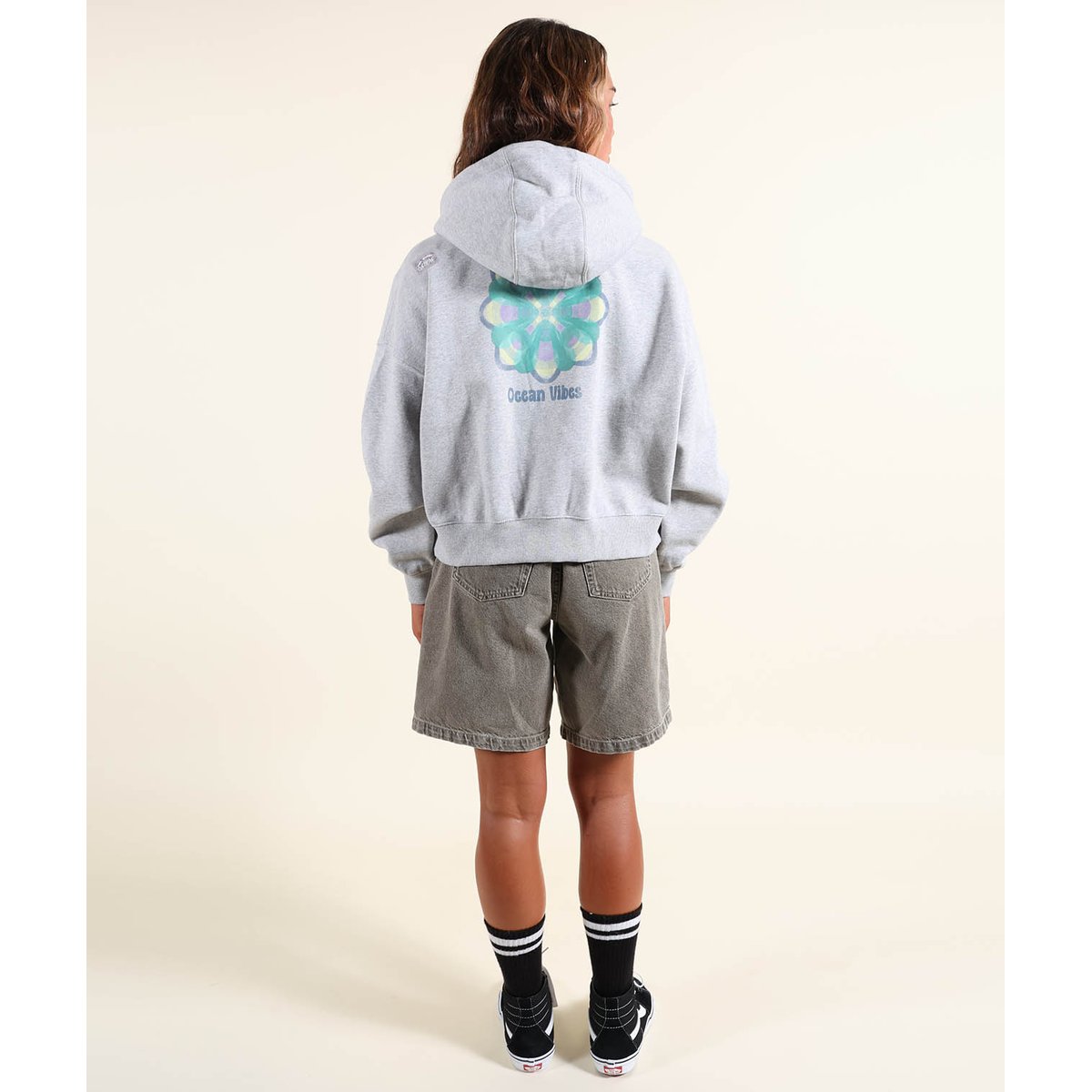 Sweat à capuche WATERLILY grey heather, OXBOW