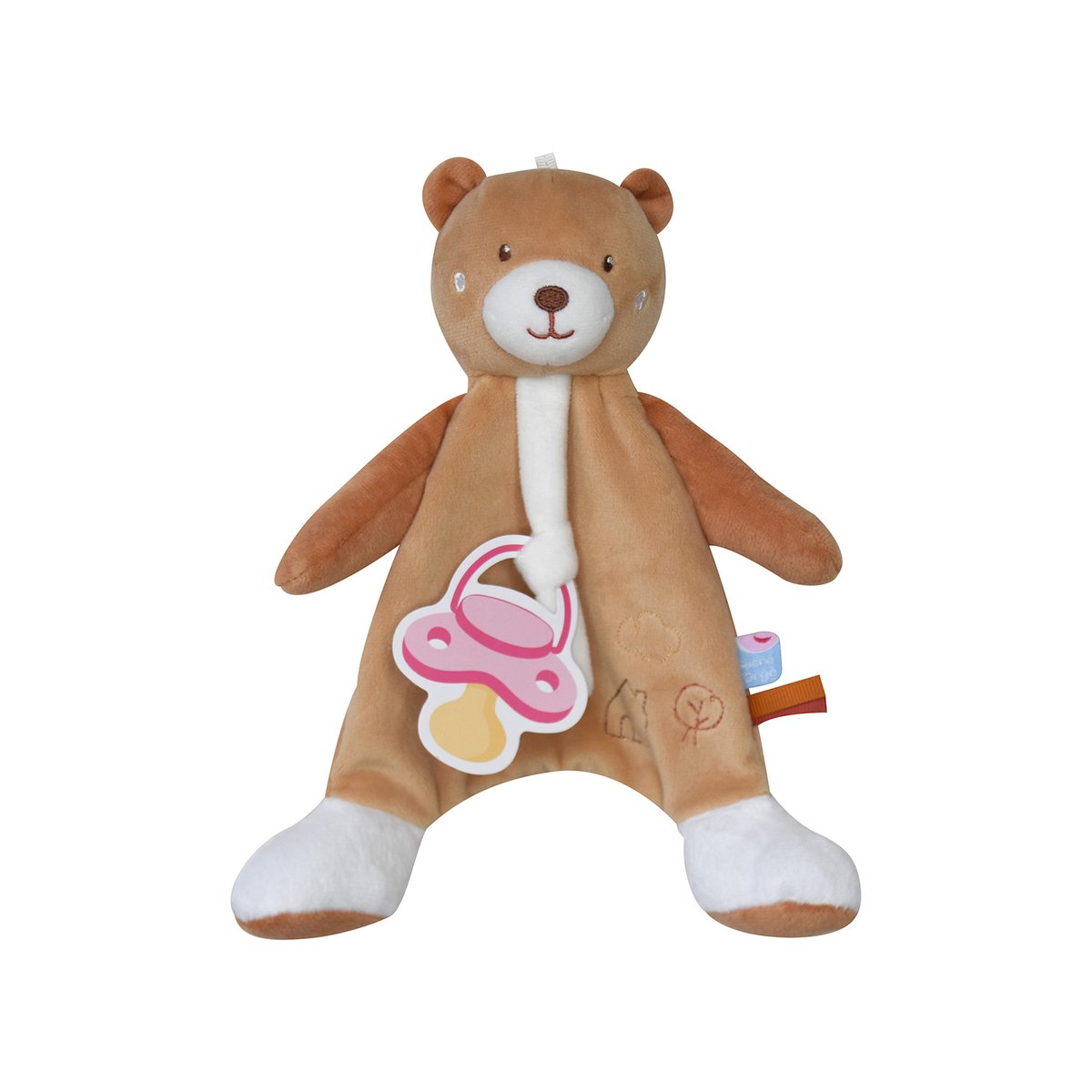 Doumou attache sucette ours prigent marron, SUCRE D'ORGE