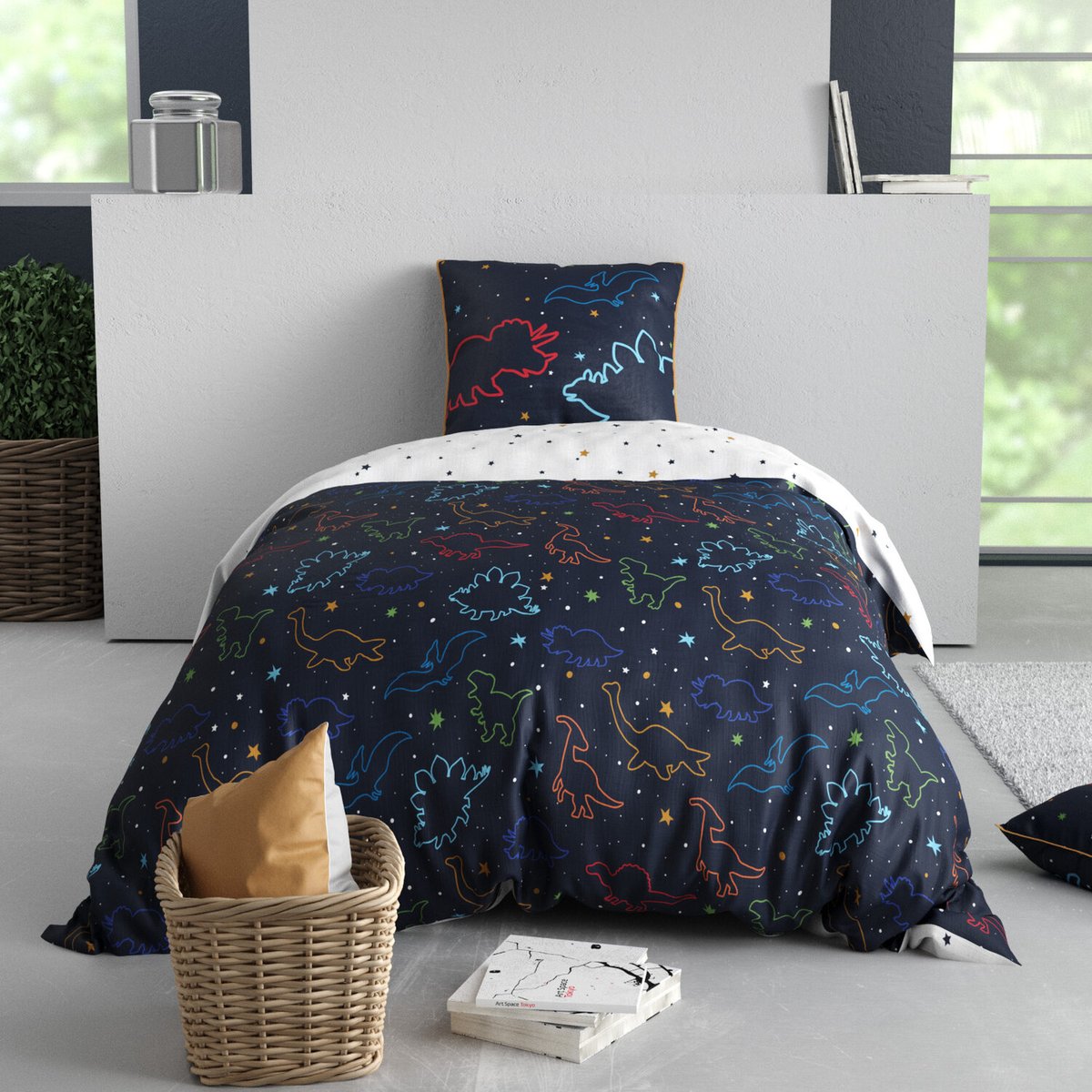 Parure de lit enfant coton, Diplo blanc, C DESIGN HOME TEXTILE