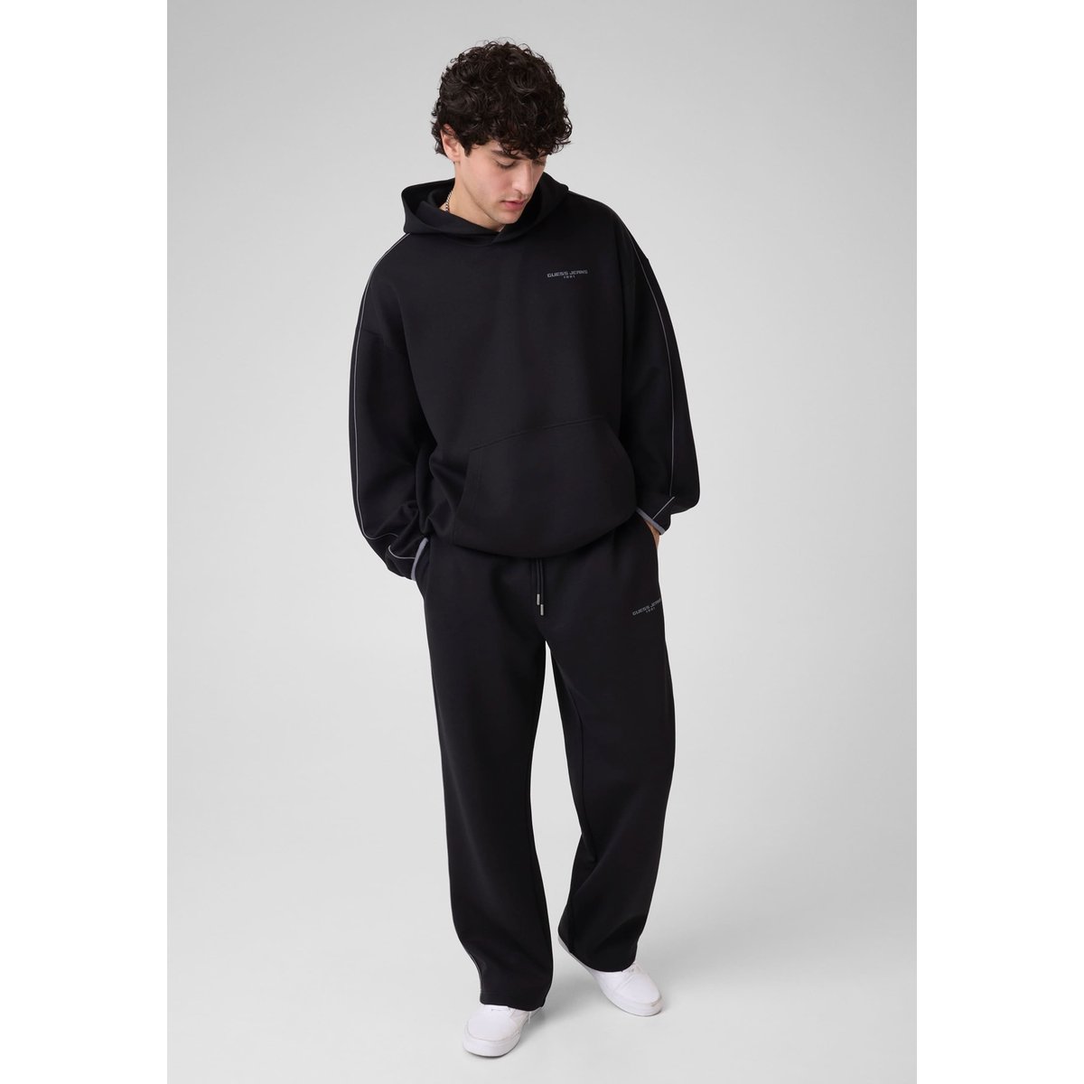 Sweat-Shirt En Mélange De Viscose noir, GUESS