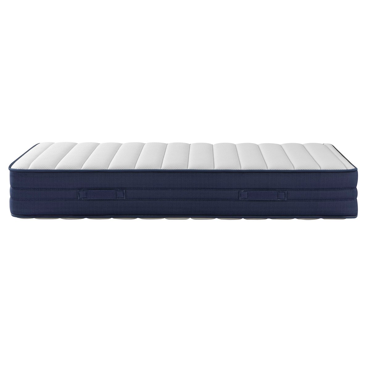 Ensemble matelas ressorts, latex et mémoire de forme, sommier Constellation et pieds Rêve 700 blanc, SOMEO