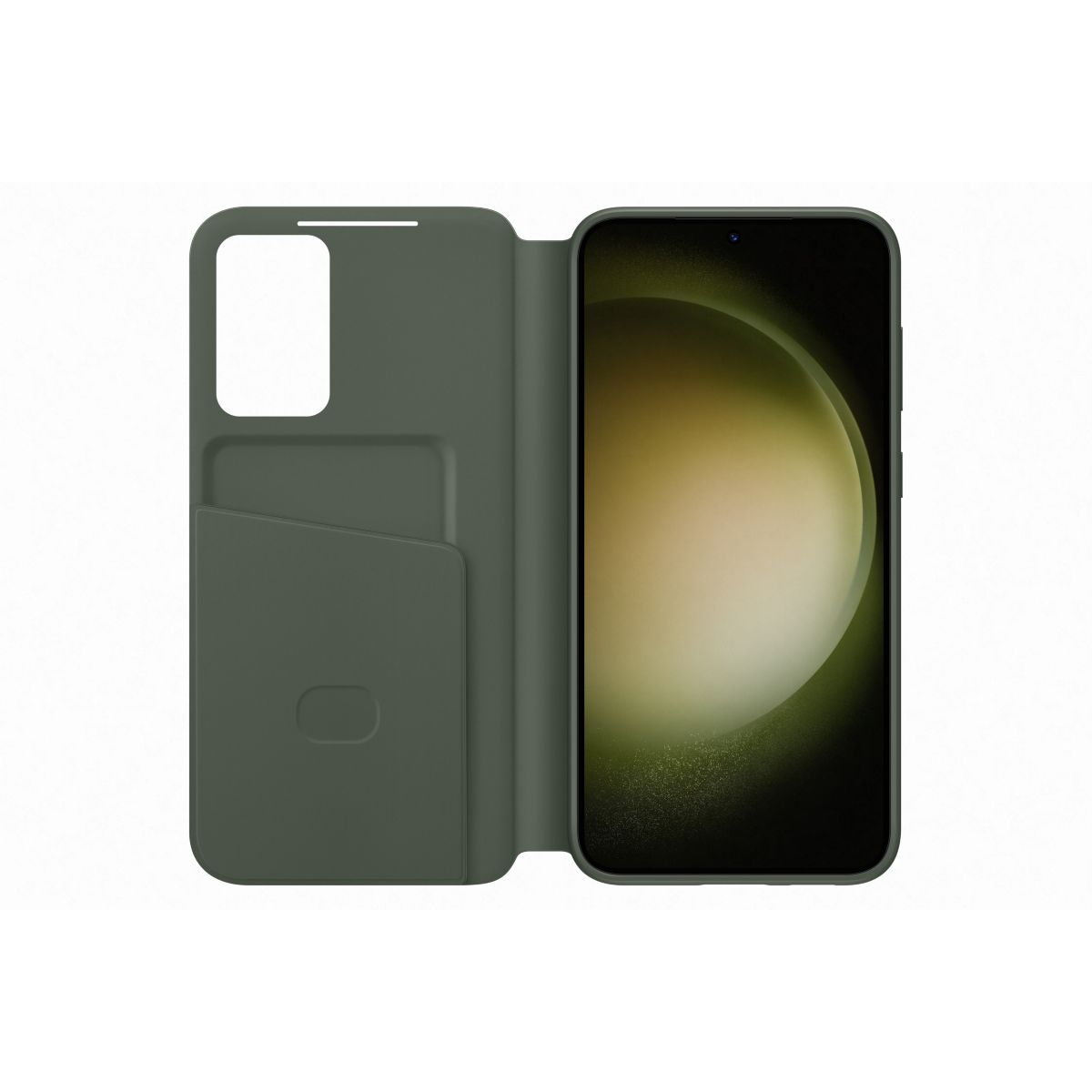 Etui S23+ Smart View porte-carte Khaki kaki, SAMSUNG