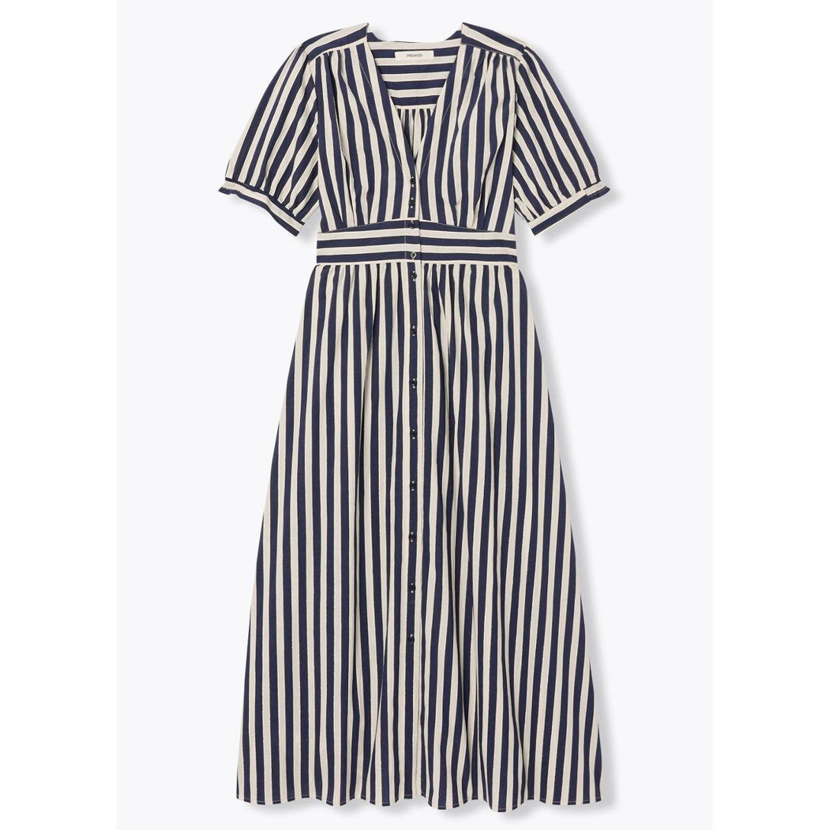 Robe longue rayée rayé marine, PROMOD