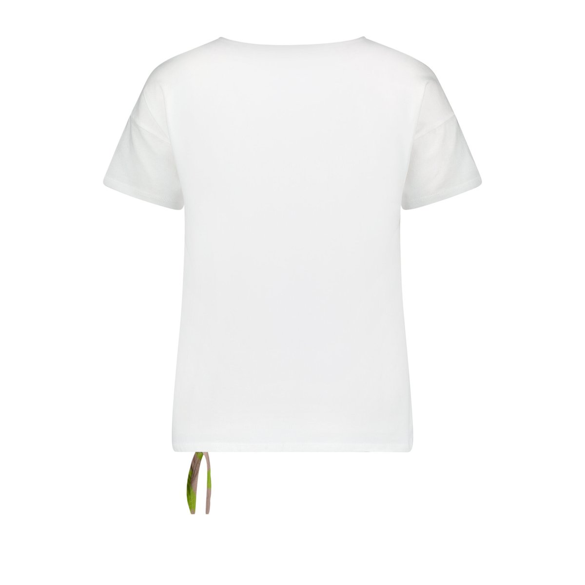 T-shirt façon blouse à nœud patch cream/green, BETTY BARCLAY