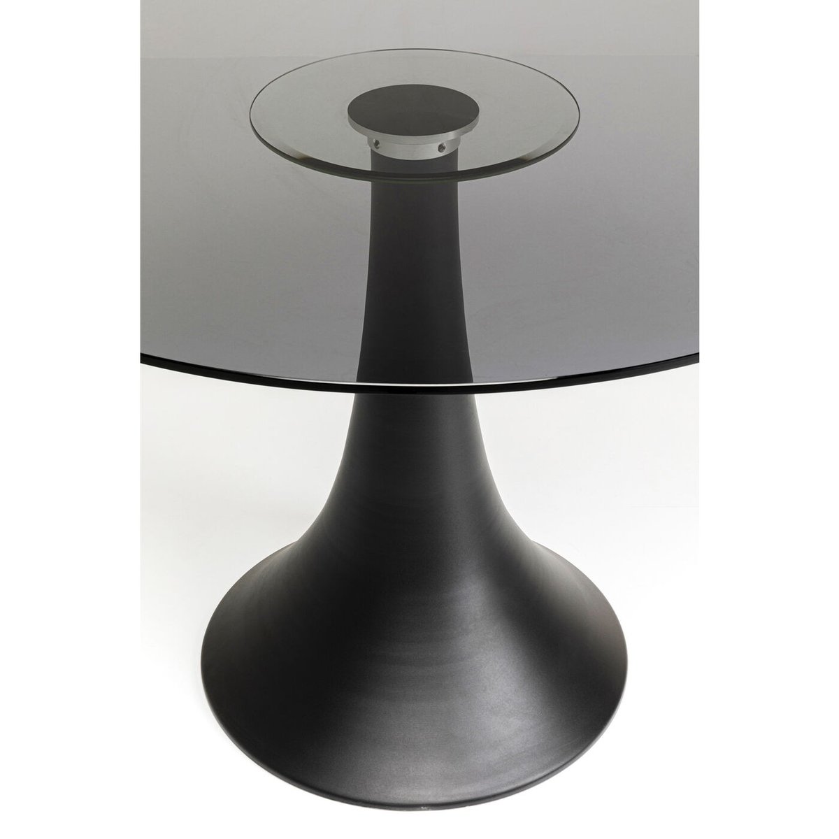 Table en verre fumé et aluminium, GRANDE POSSIBILITA verre fumé, KARE DESIGN