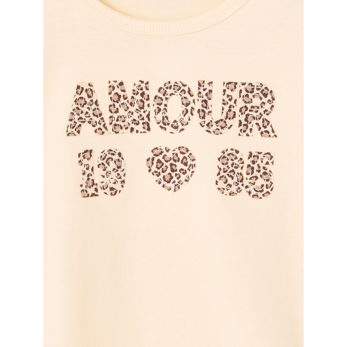 T-shirt manches longues écru, VERTBAUDET