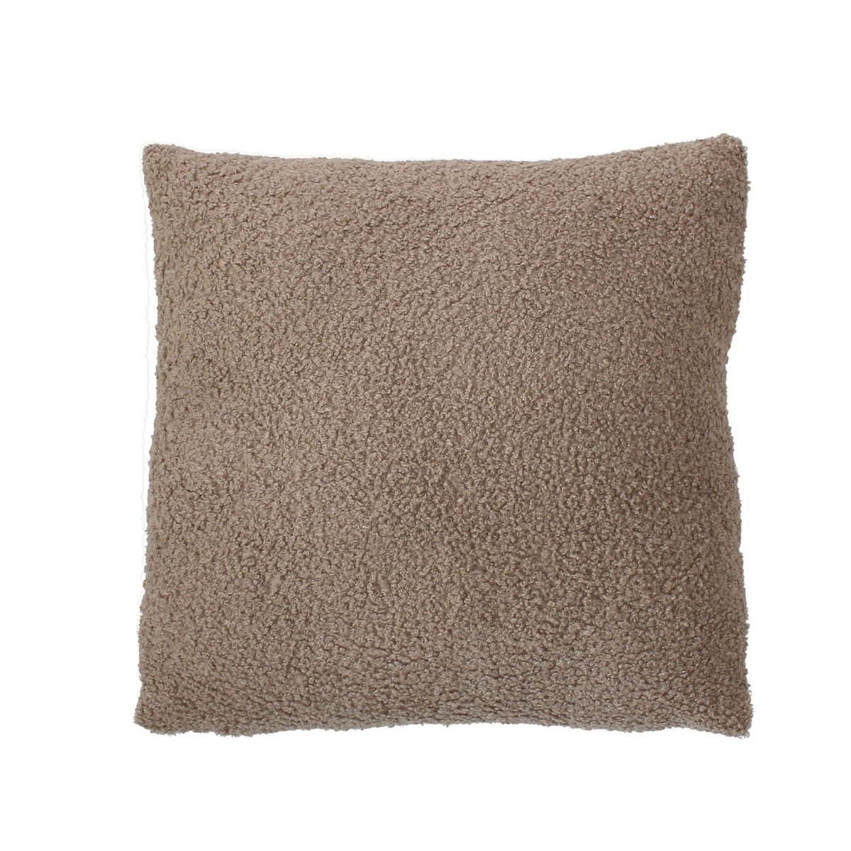 Coussin déhoussable tissu bouclé ecru, HOME MAISON