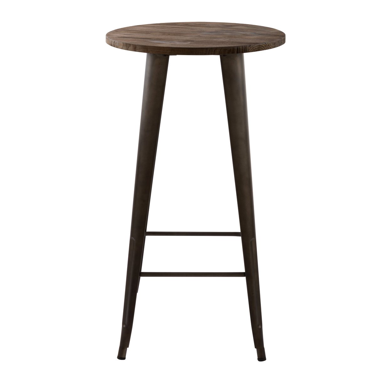 Table de bar ronde ∅60 cm - CHIMIE marron foncé, MAISON PAVANE