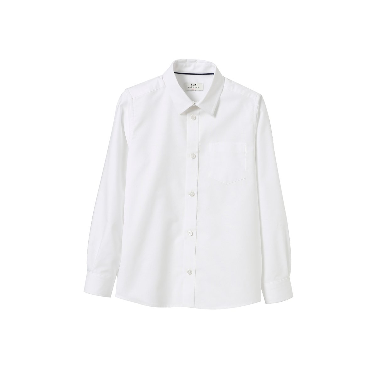 Chemise oxford - Collection fêtes et mariage blanc clair uni, CYRILLUS