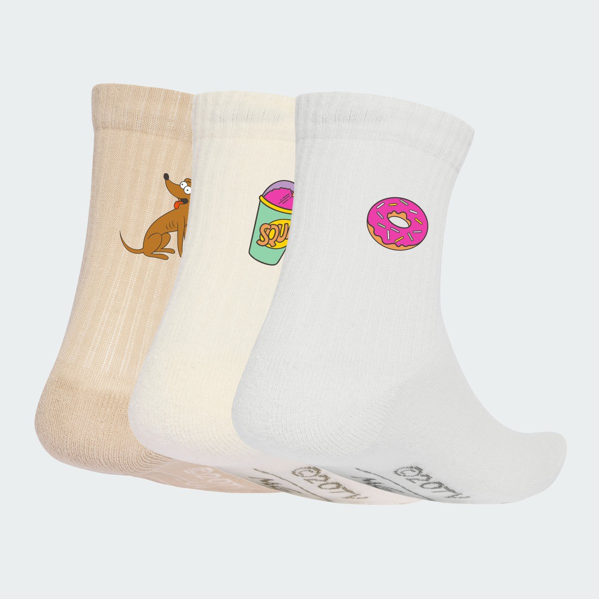 Chaussettes Adidas The Simpsons Enfants Chaussettes Adidas The Simpsons Enfants wonder beige / cream white / white, ADIDAS SPORTSWEAR