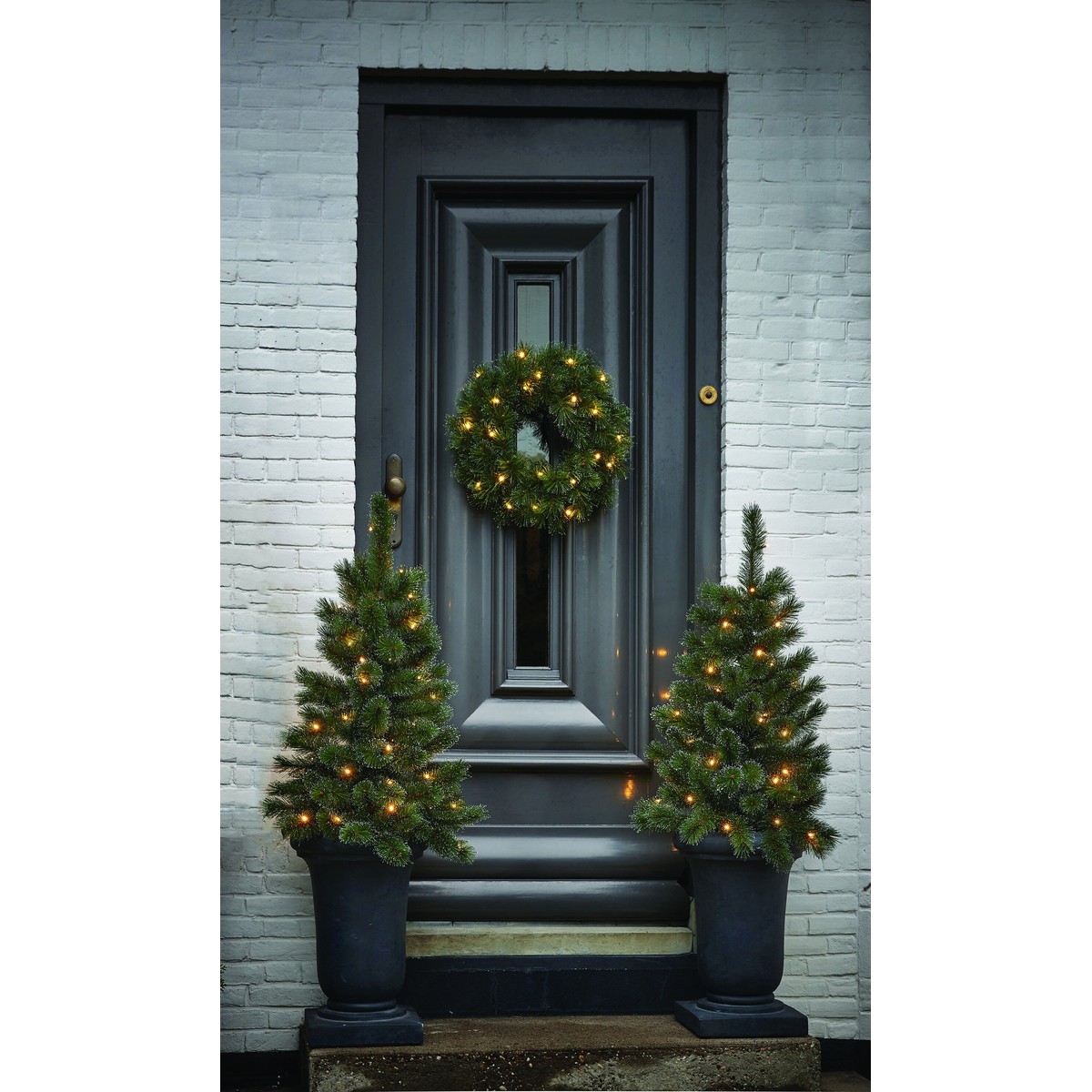 Couronne de Noël Ø45 cm GLENDON vert, BLACK BOX TREES