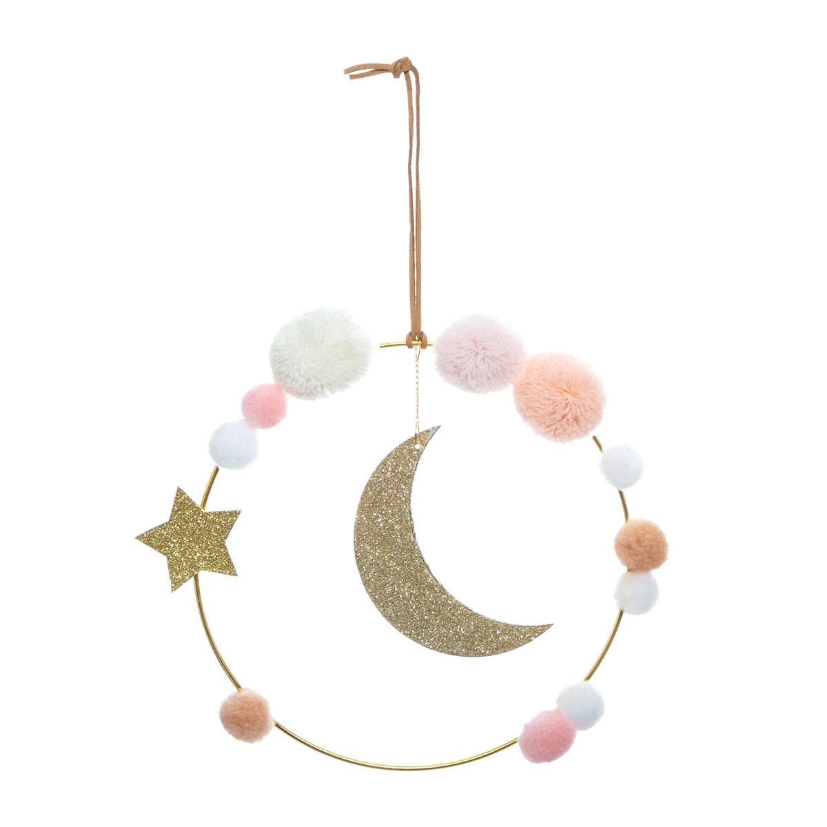 Décoration murale enfant lune LUNE multicolore, ATMOSPHERA FOR KIDS