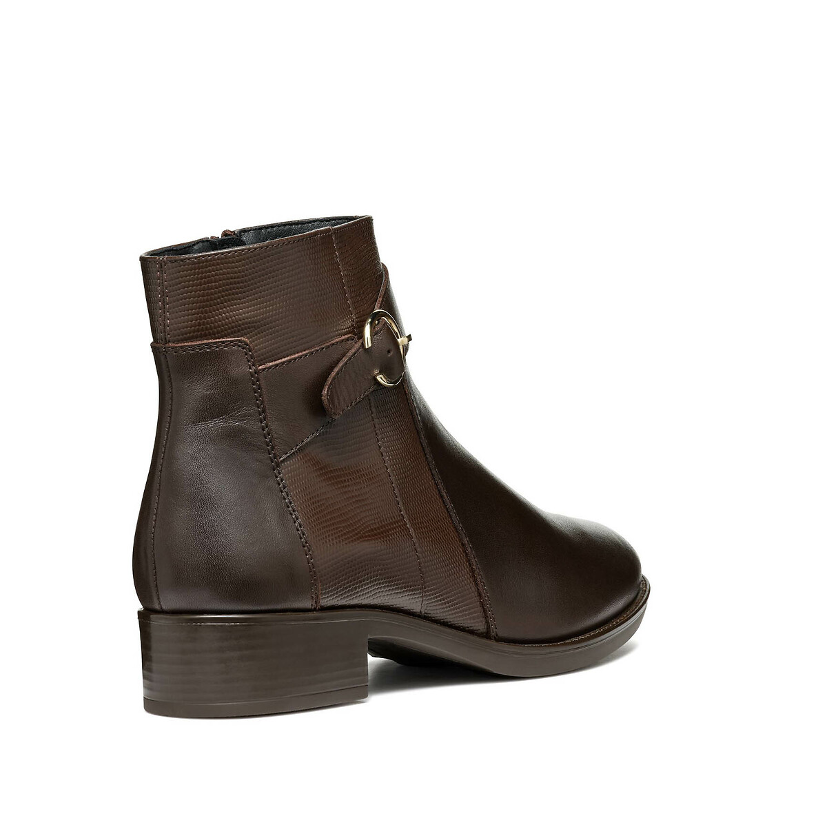 Felicity Ankle Boots in Breathable Leather dark brown, GEOX