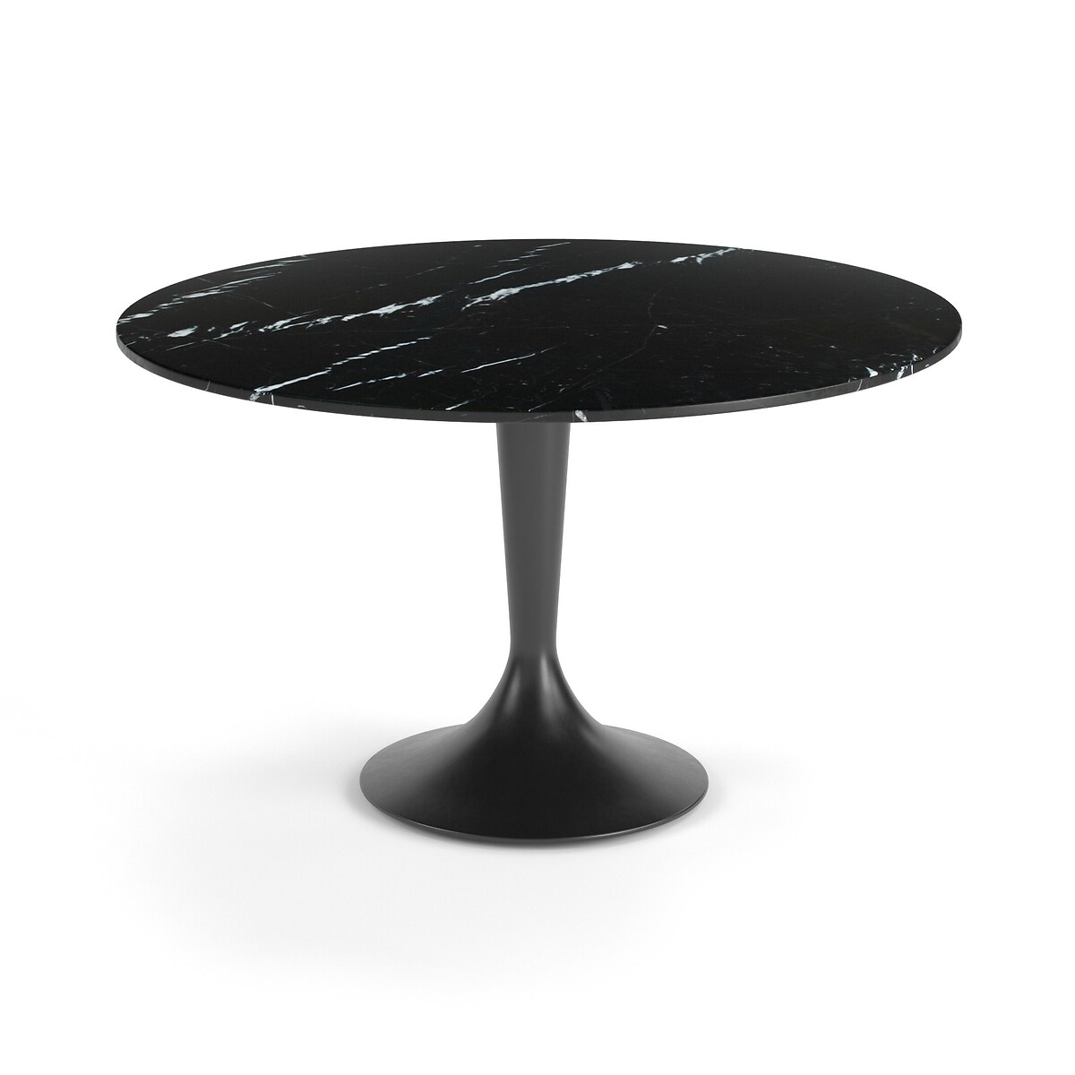 Tirondo Marble Table Top, Diameter 120cm black marble, AM.PM