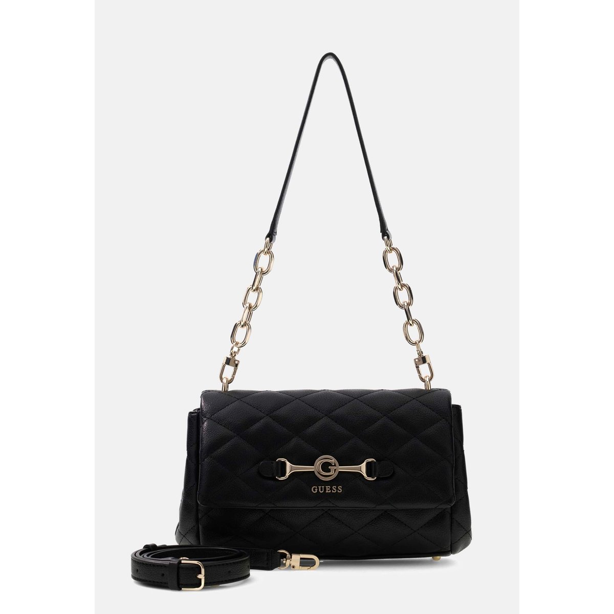 Sac À Bandoulière Matelassé Frances noir, GUESS