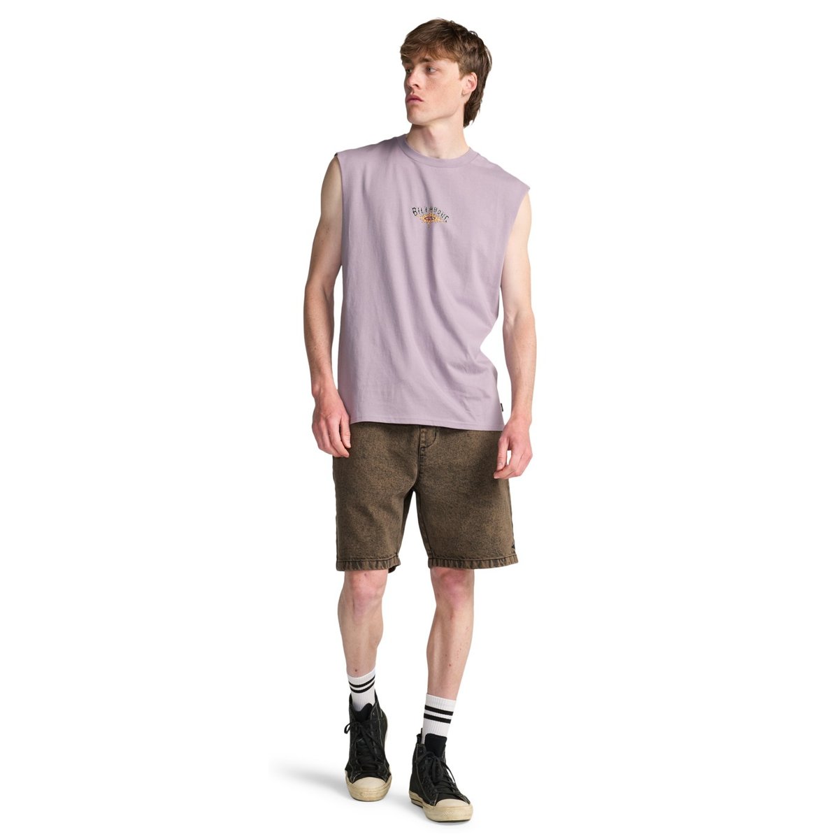 T-shirt sans manches BURN OUT violet purple ash, BILLABONG