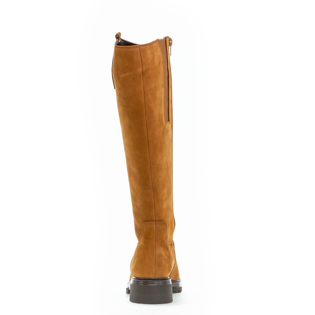Bottes en nubuck à talon décroché marron, GABOR