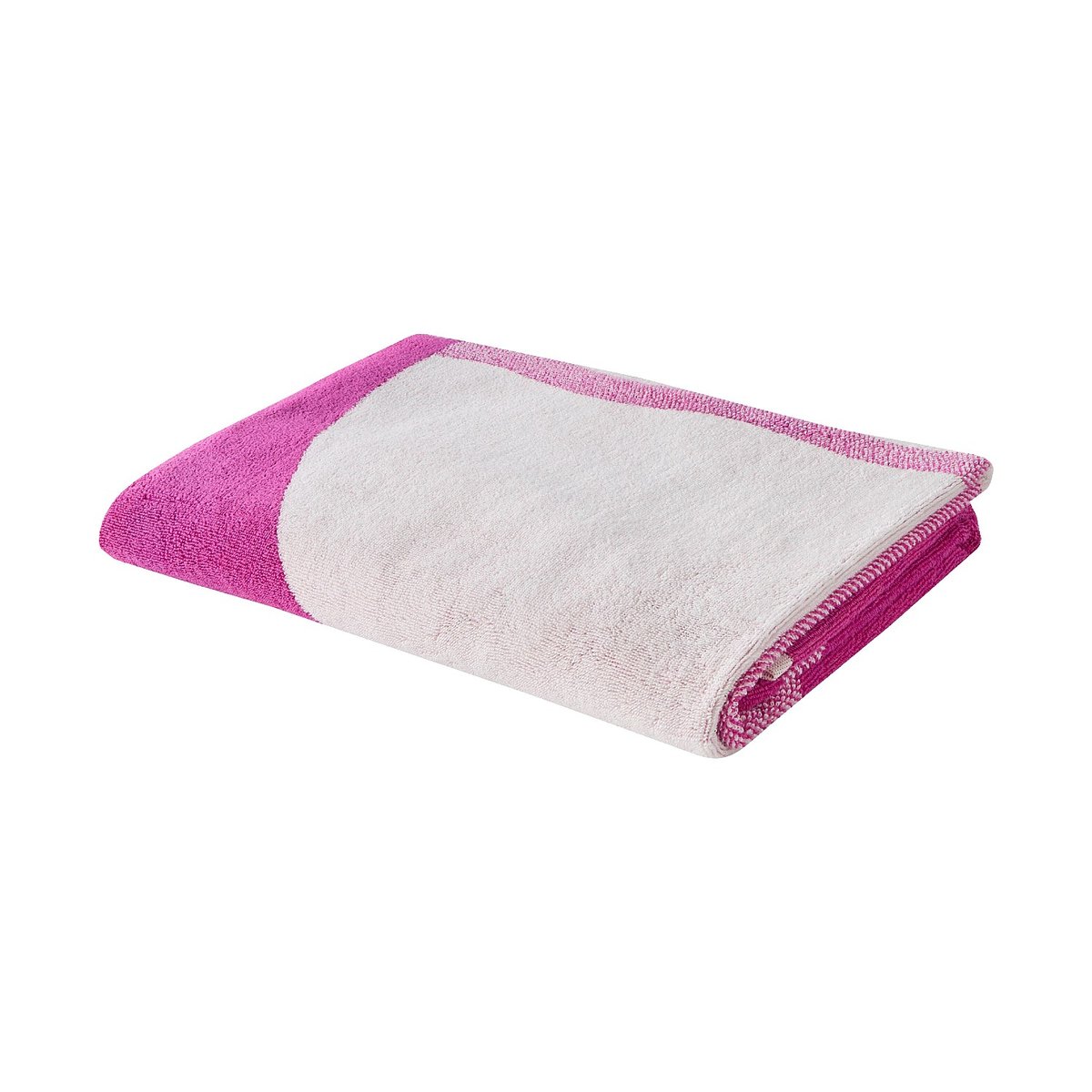 Drap de plage en coton - 90 x 180 cm CLARISSE rose, HABITAT