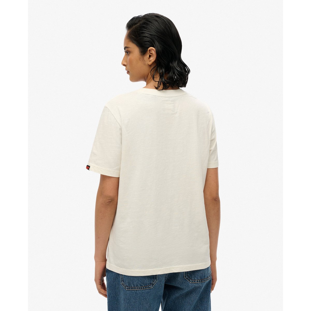 T-shirt Neo Trad Tattoo Coupe Décontractée blanc cassé flammé, SUPERDRY
