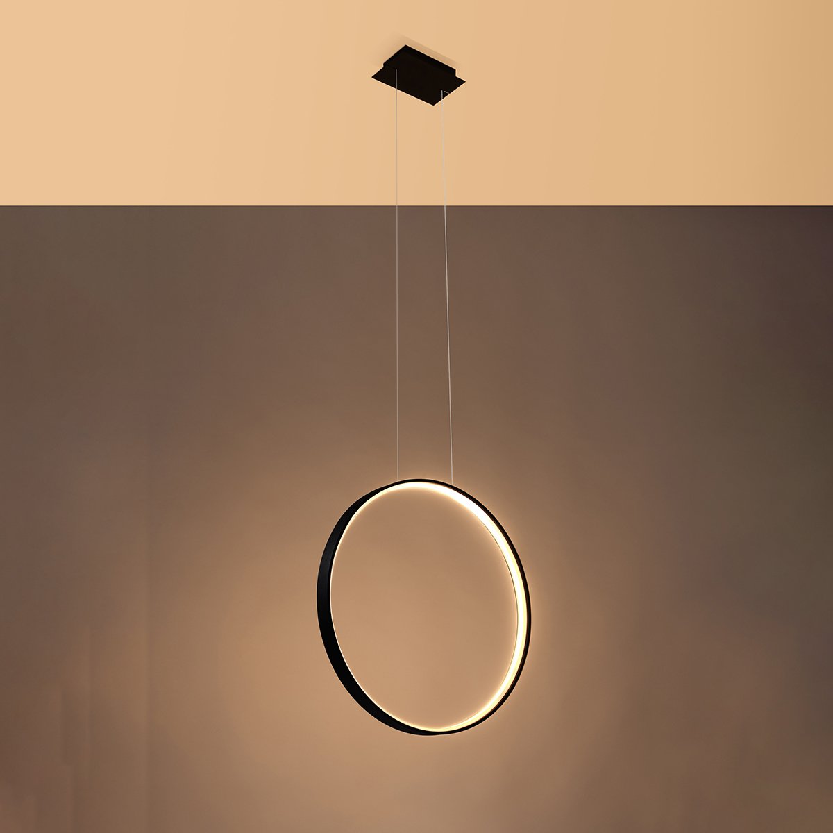 Suspension Aluminium Blanc LED 1 Rio blanc, EDEN