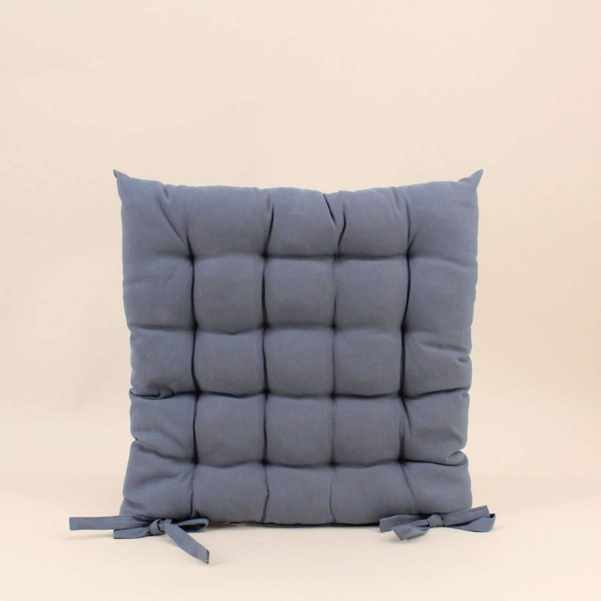 Lot de 4 galettes de chaise 40x40cm gris, ORNAMI