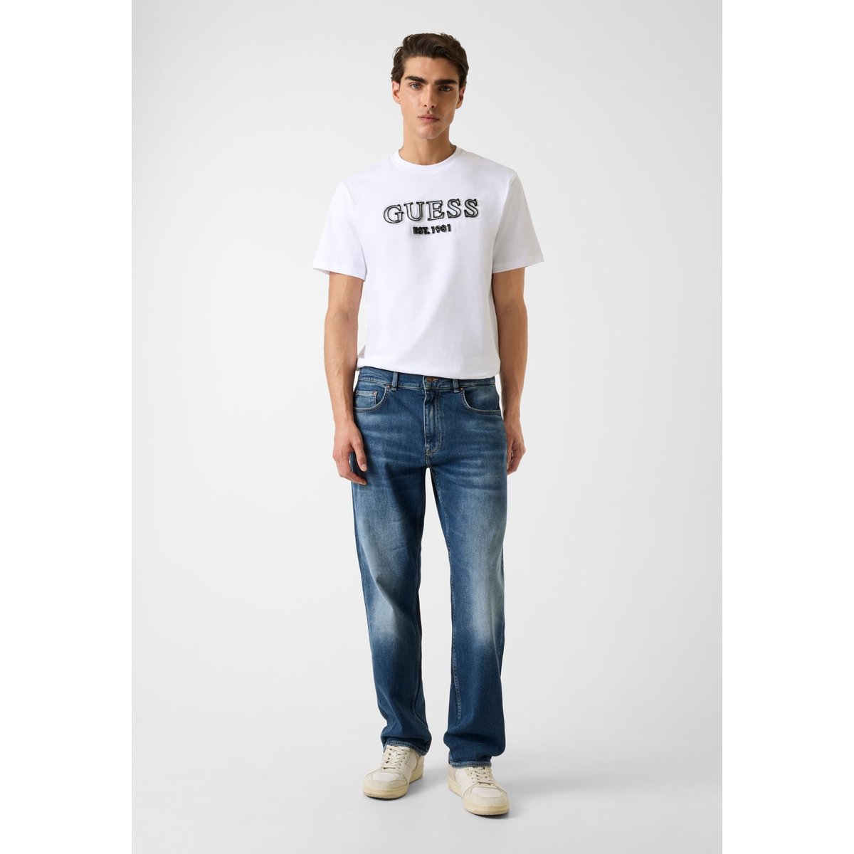 Jean Droit Damon bleu, GUESS
