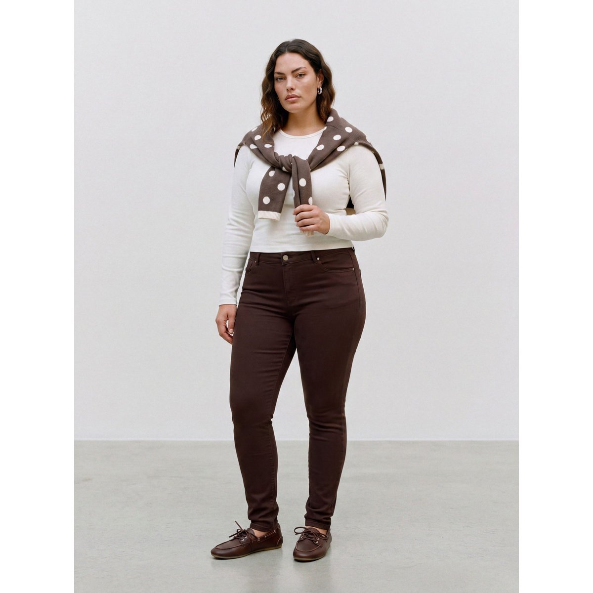 Jean Skinny marron - chocolate torte, VERO MODA