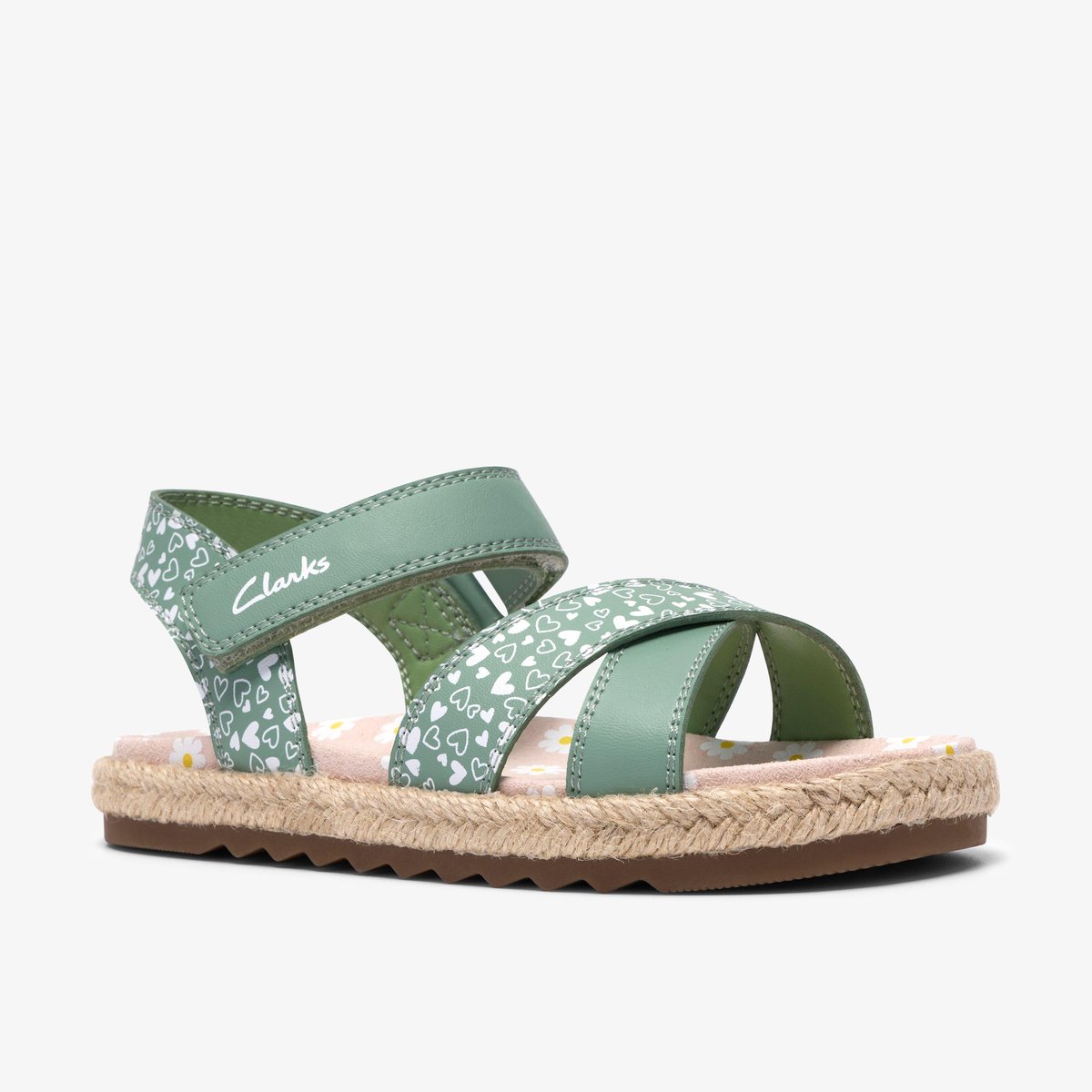 Sandales Synthétique BROOKE SUN K vert, CLARKS