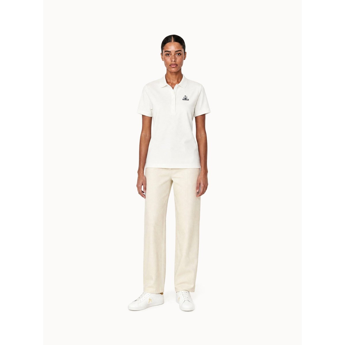 Polo Héritage marshmallow, LE COQ SPORTIF