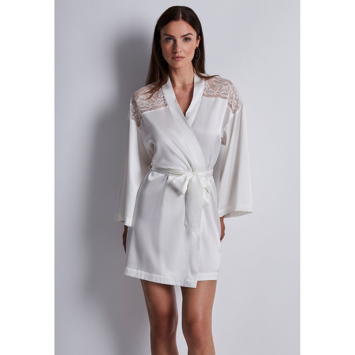 Kimono Midnight Whisper blanc, AUBADE