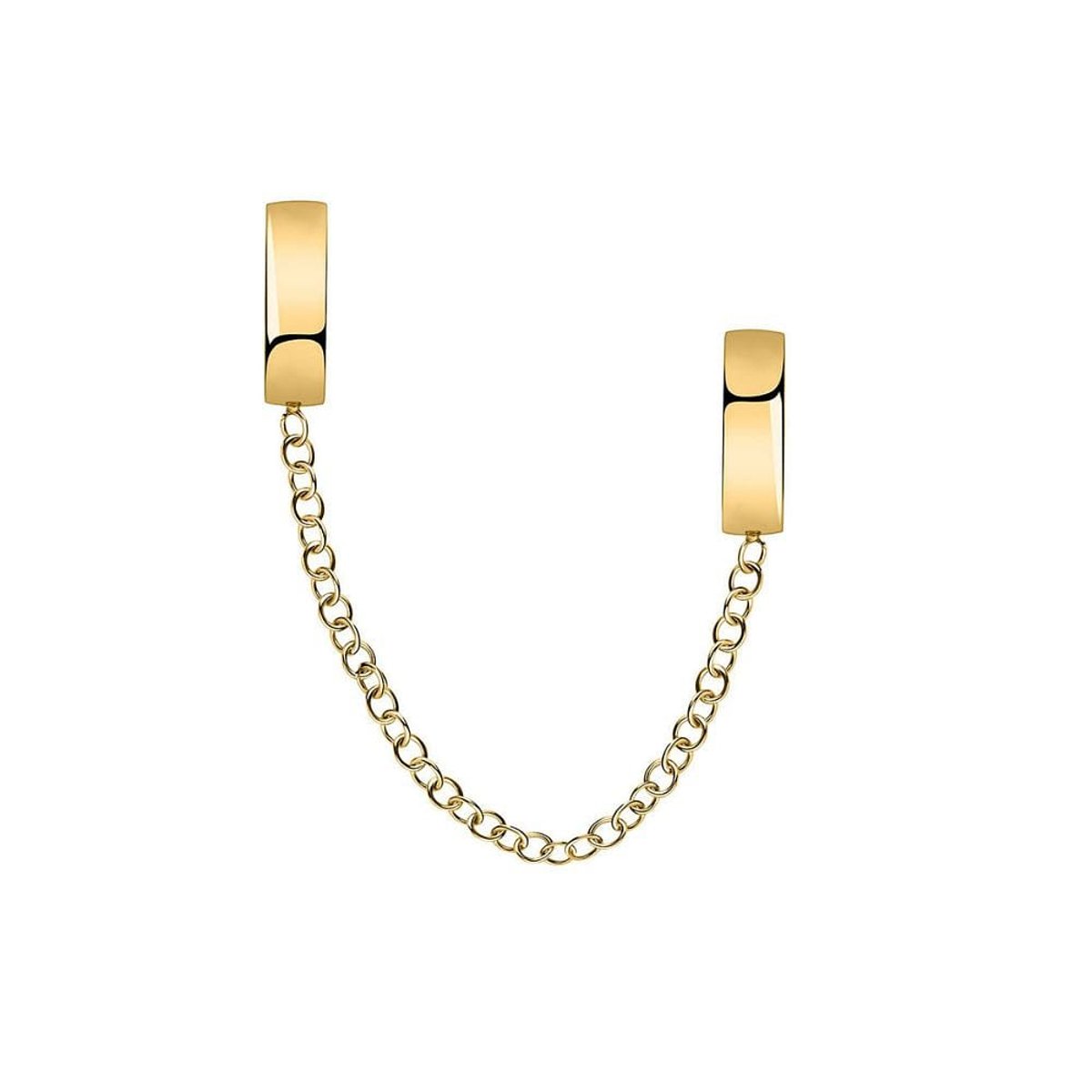 Mono-Boucle d'oreille CLEOR en Acier Jaune or, CLEOR