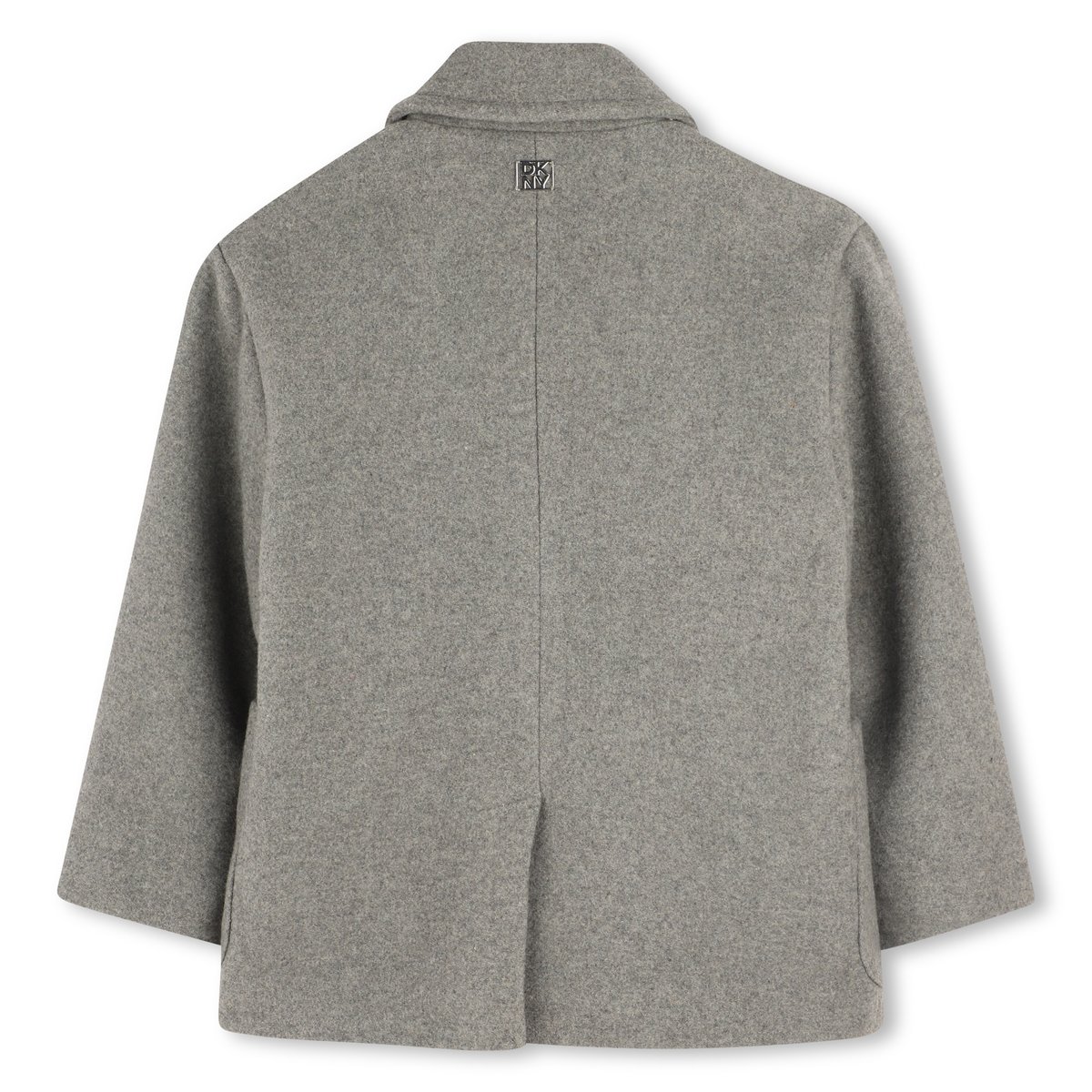 MANTEAU EN TISSU DE LAINE gris chine fonce, DKNY