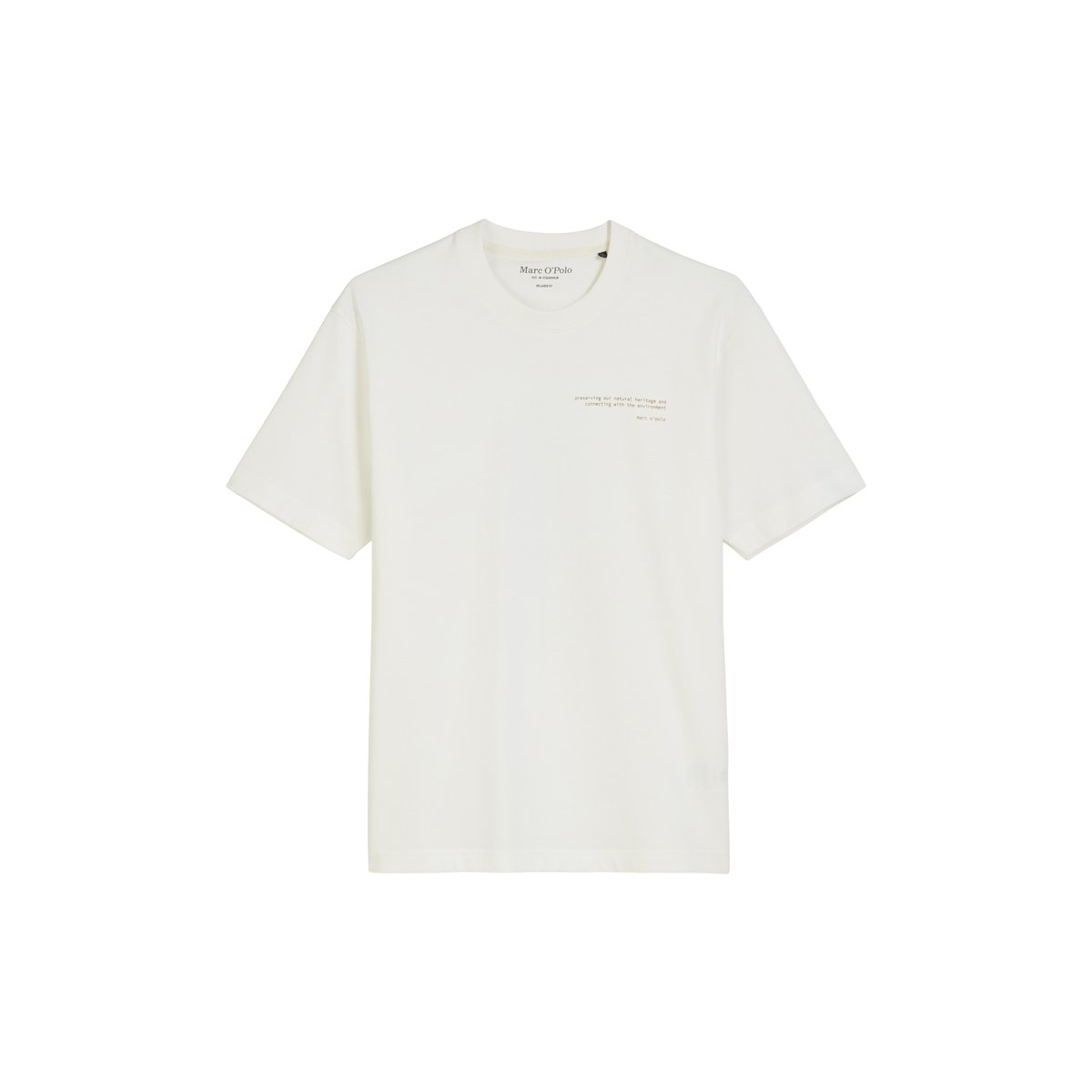 T-shirt relaxed avec imprimé naturel sur le dos blanc, MARC O'POLO