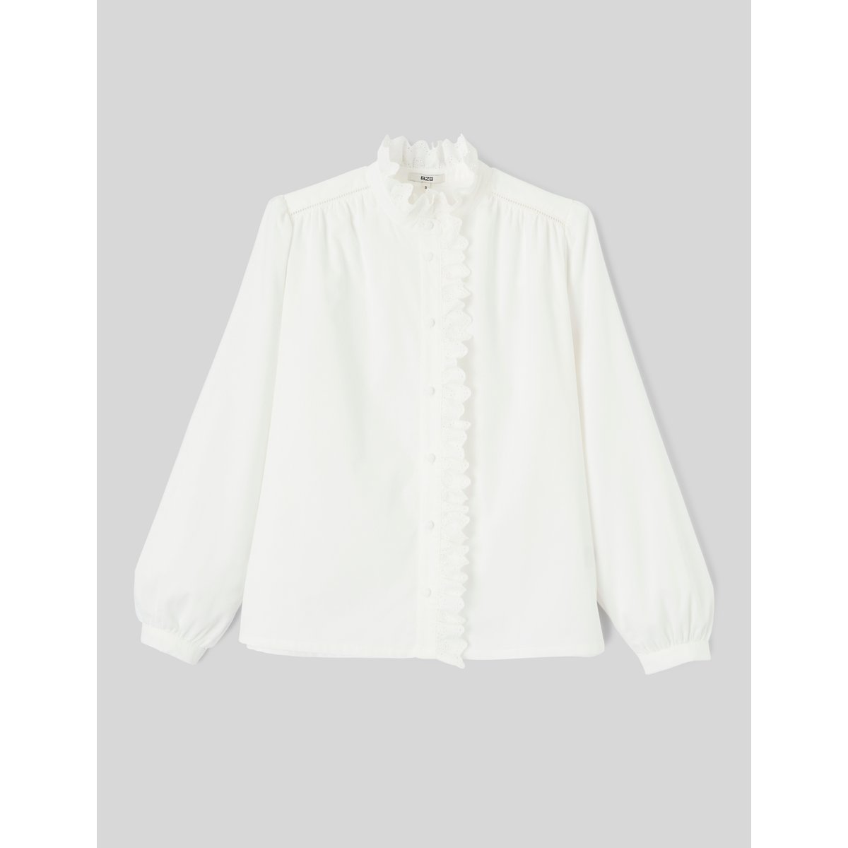 Blouse velours côtelé blanc écru, BZB
