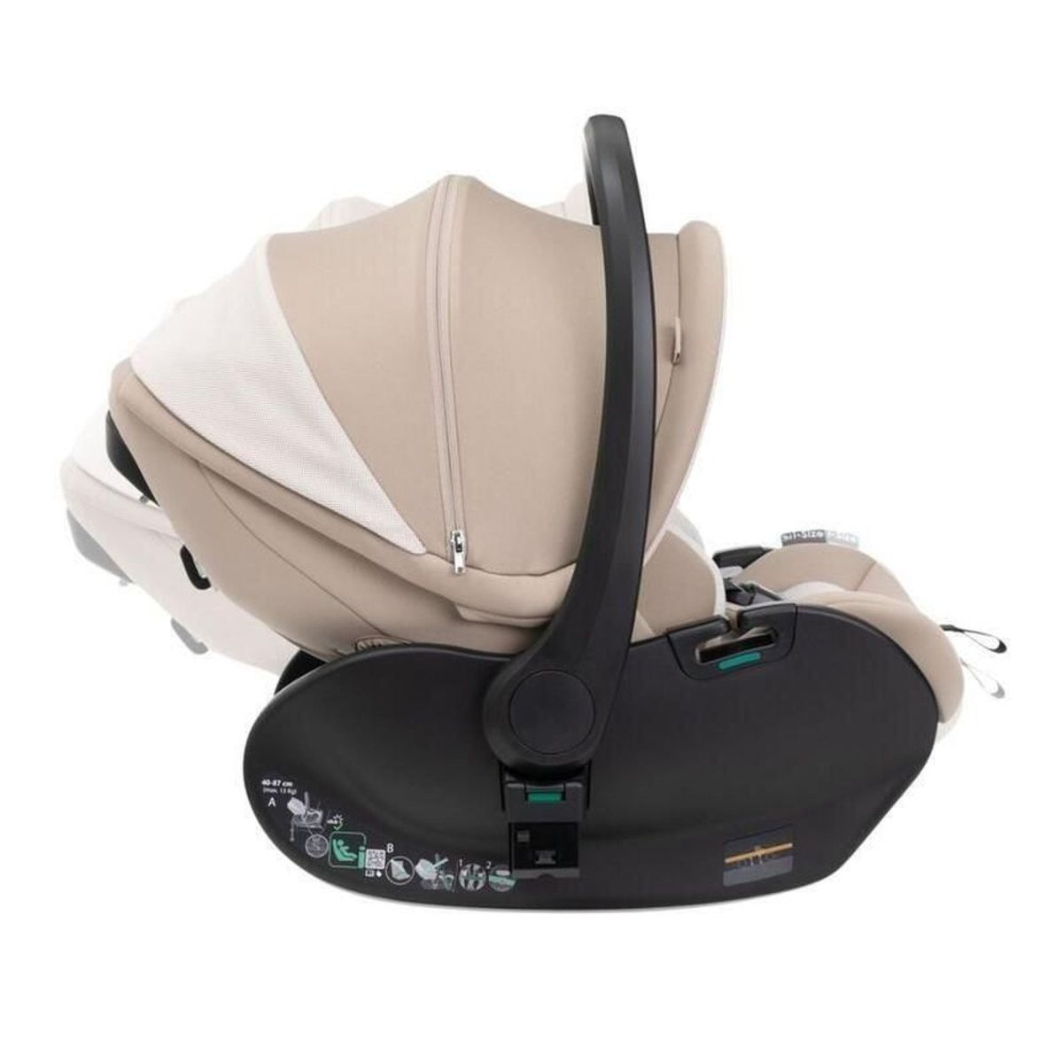 Poussette duo Bellagio 2 + siège auto First Seat Recline i-Size blanc, CHICCO