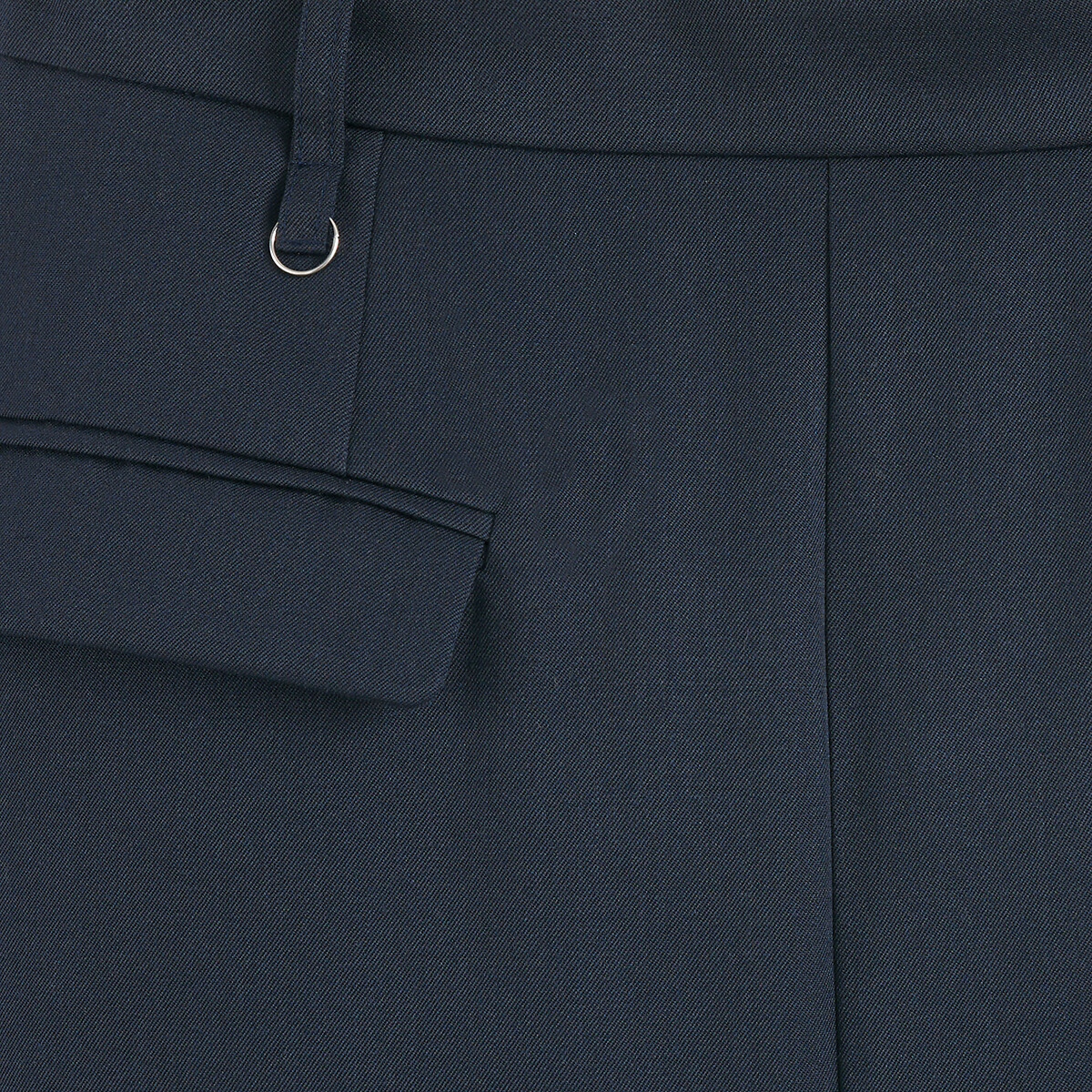 Straight Mid-Length Skirt, Made in Europe navy, JEREMY CURRAT X LA REDOUTE