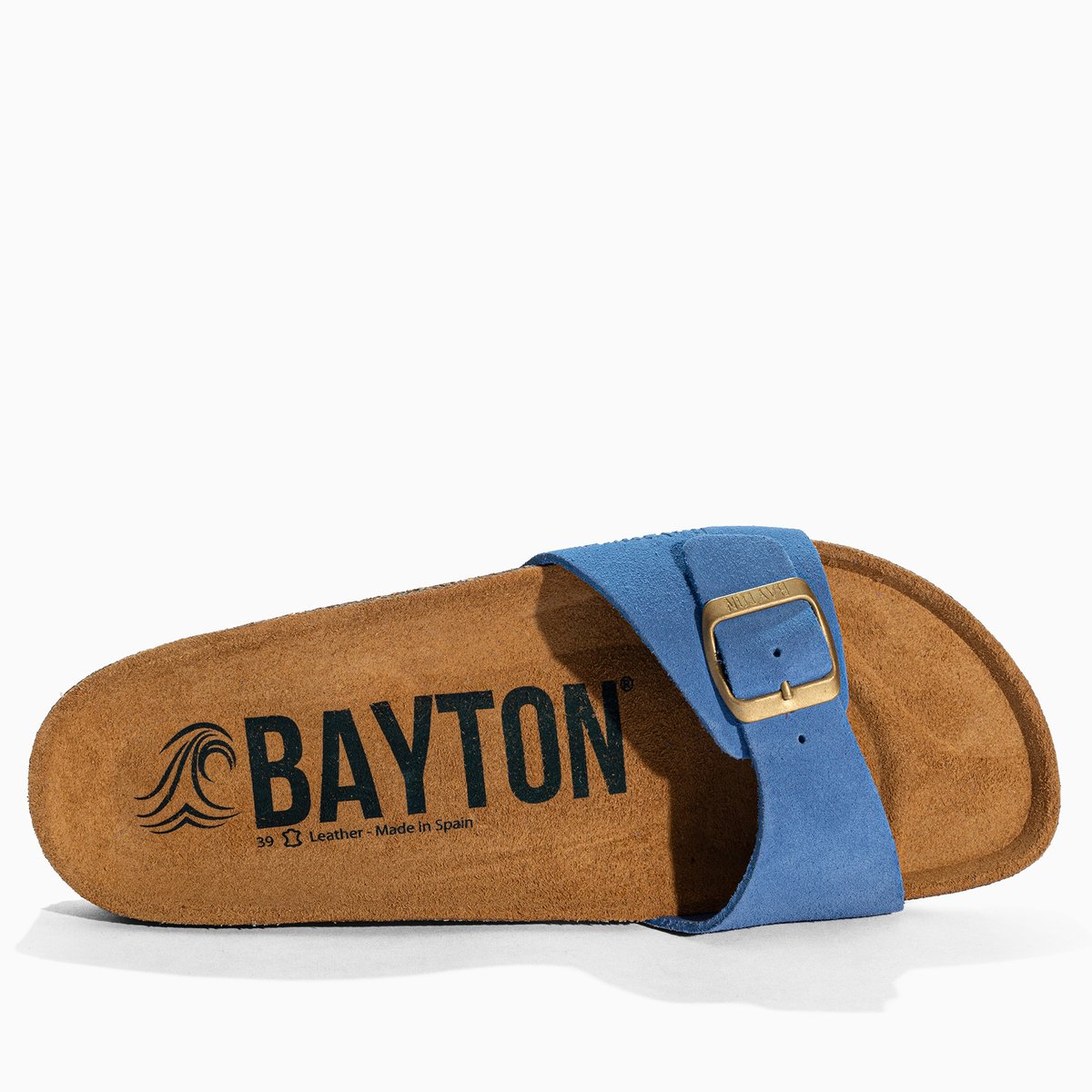 Sandales en cuir suédé ZEPHYR blue, BAYTON