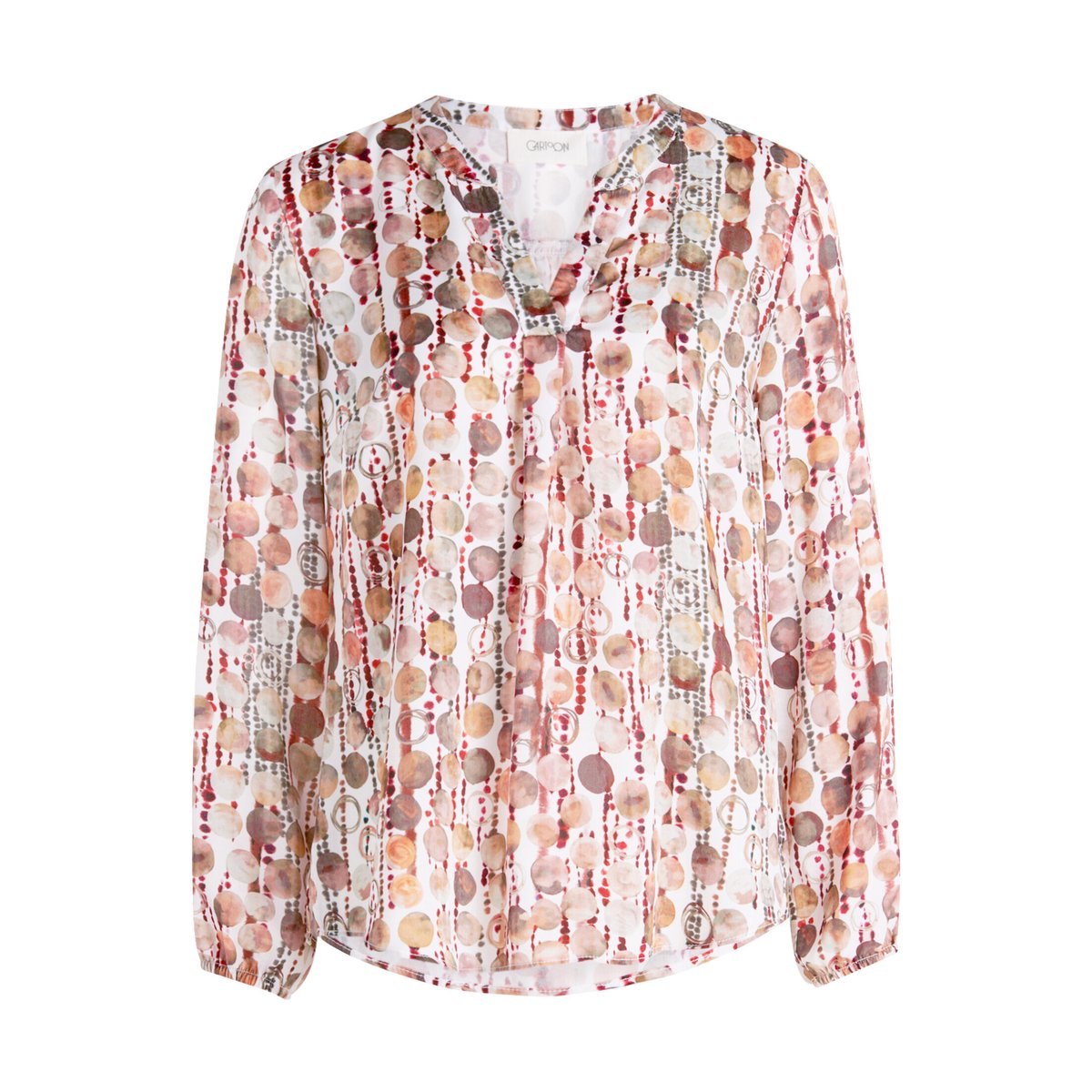 T-shirt façon blouse à motifs brown/red, CARTOON