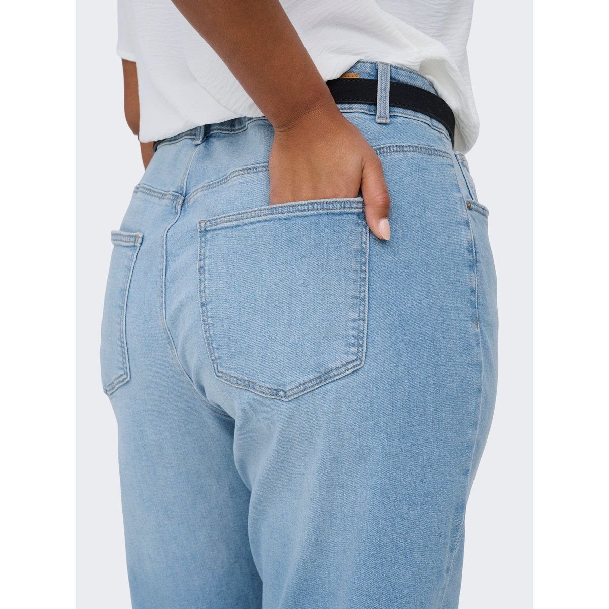 Jean À Jambe Large light blue denim, ONLY CARMAKOMA