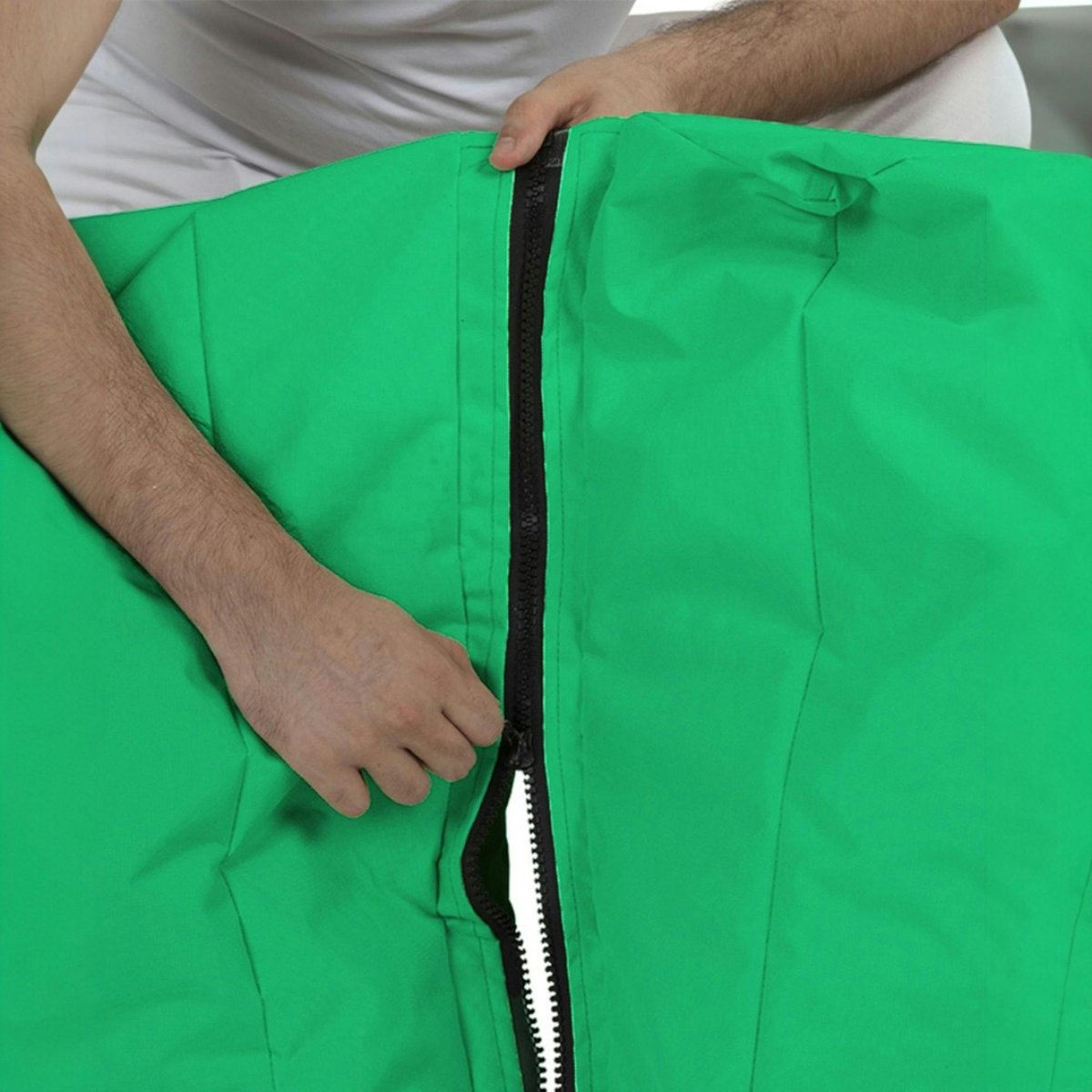 Chilienne de jardin dépliable en tissu imperméable ARTA vert, PIER IMPORT