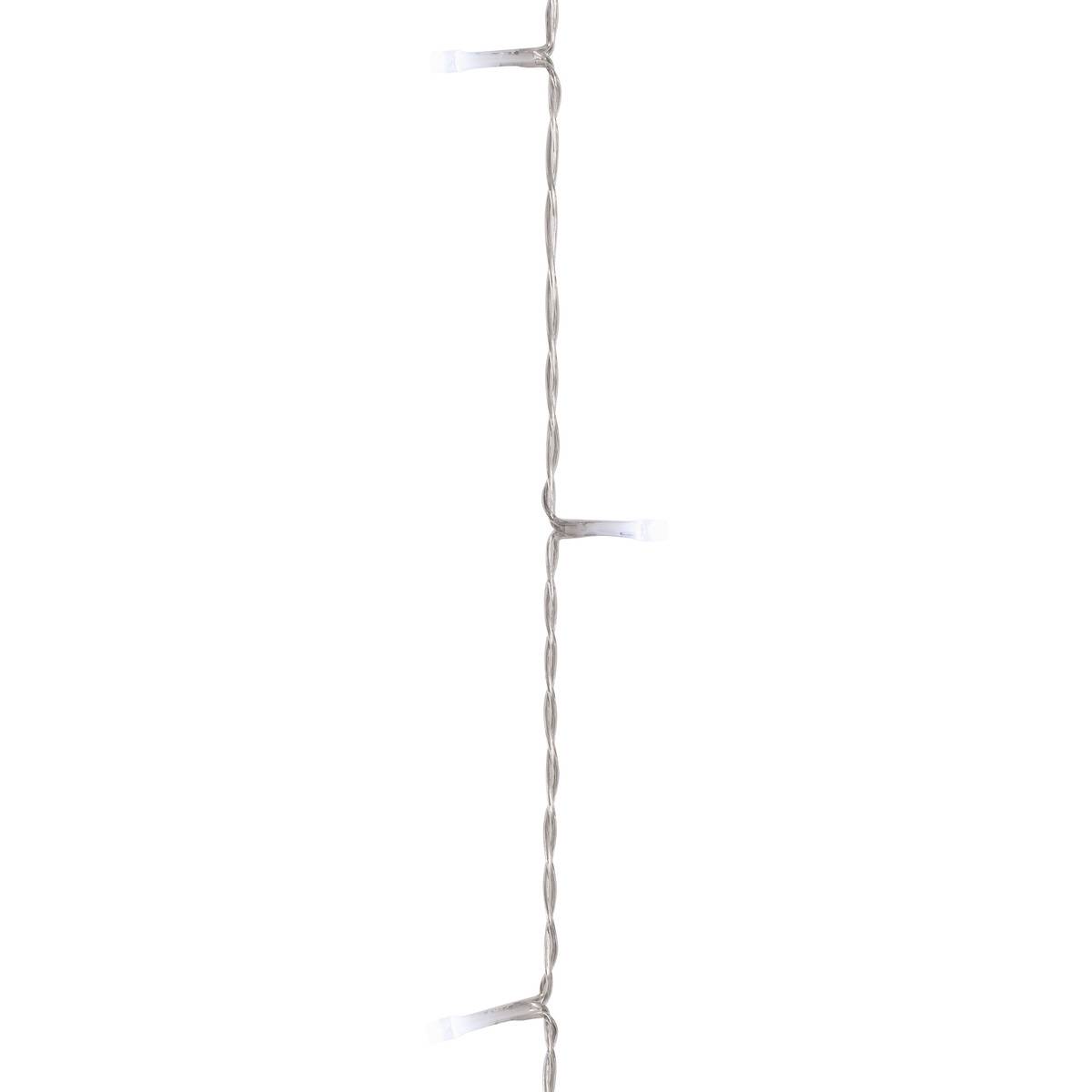 Rideau lumineux stalactite d'extérieur L. 500 cm 300 LED blanc froid 13 fonctions sur secteur blanc froid, FEERIC LIGHTS & CHRISTMAS