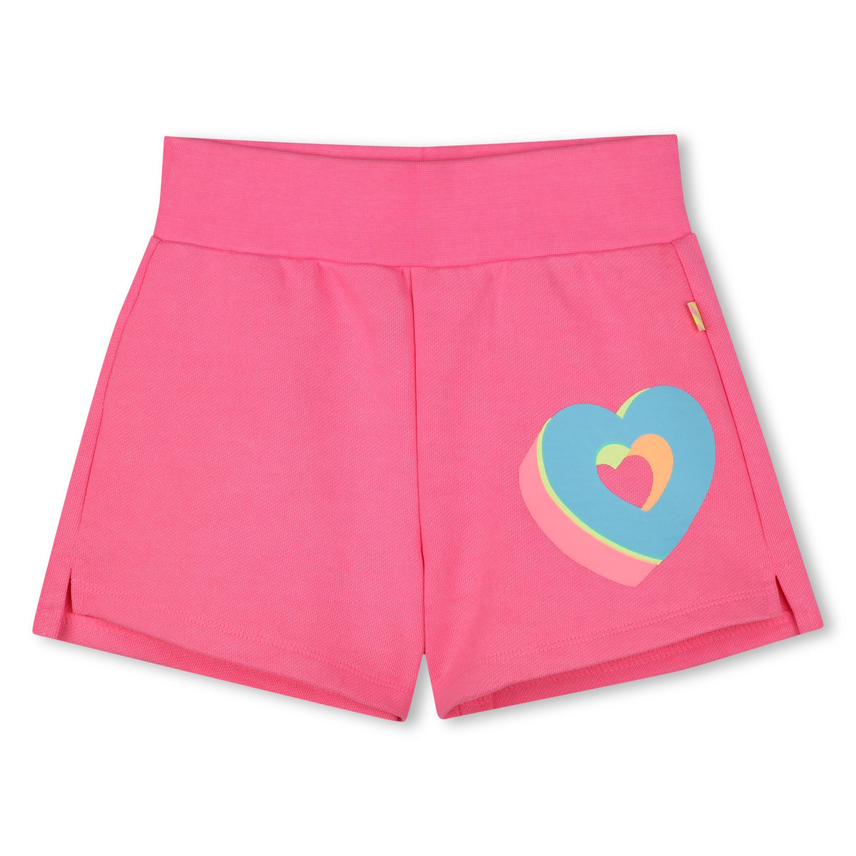 Short en polaire avec des cœurs storm pink, BILLIEBLUSH