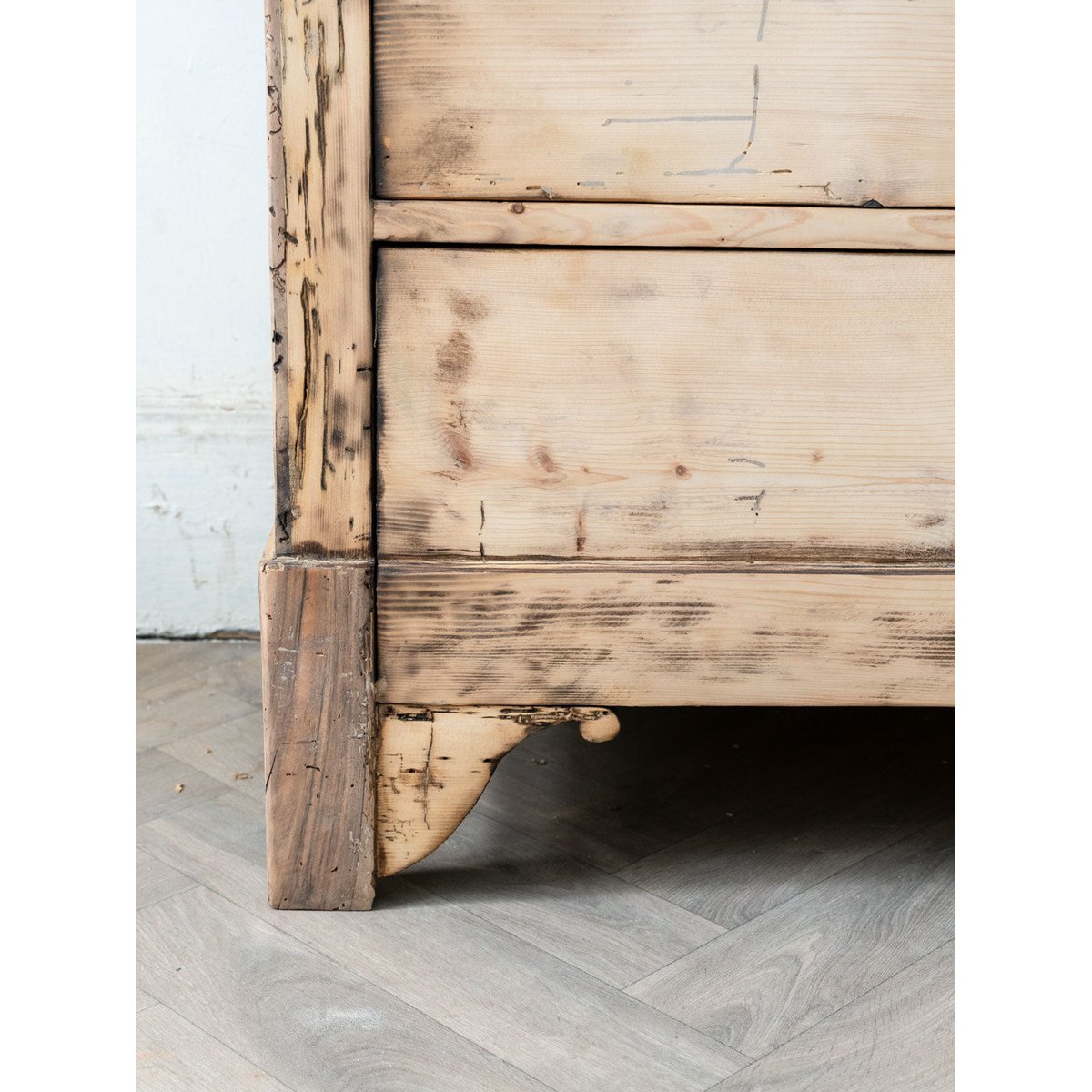 Commode ancienne en bois Garance N°737 - Bon état bois clair, DEBONGOUT