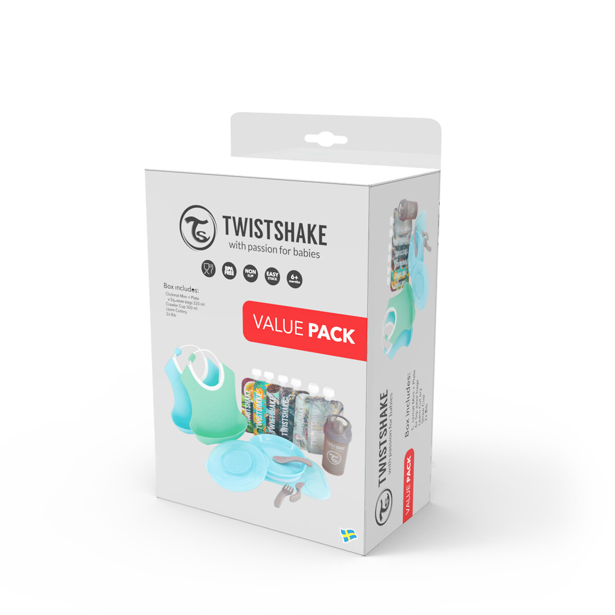 Pack Promocional 1 Alimentação Twistshake azul, TWISTSHAKE