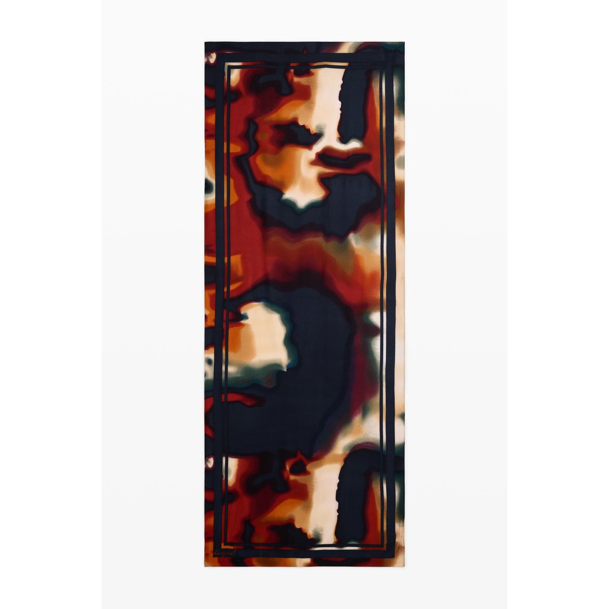 Foulard rectangulaire à fleurs multicolore, DESIGUAL