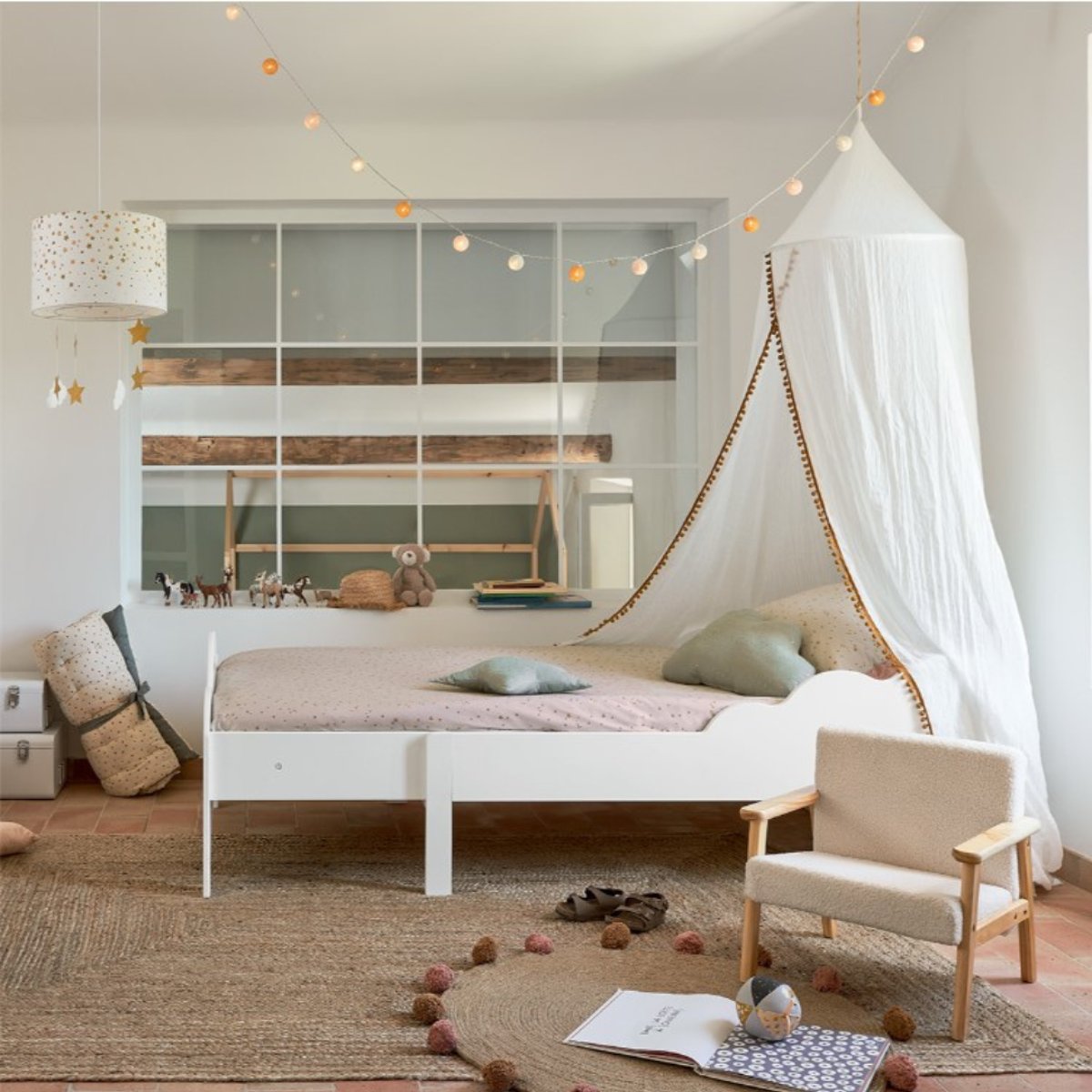 Suspension enfant étoiles nuages SIRA multicolore, ATMOSPHERA FOR KIDS