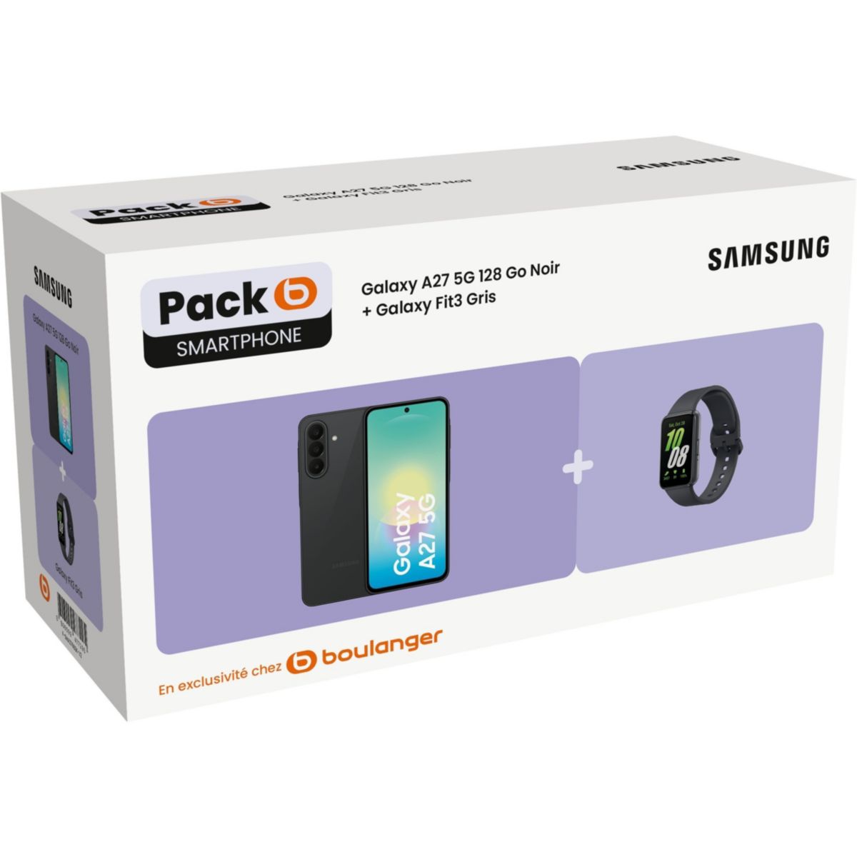 Smartphone Pack A27 5G 128Go + Fit3 couleur unique, SAMSUNG