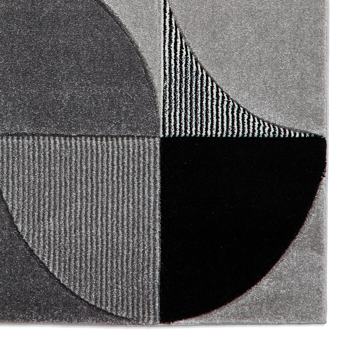Hand Carved Abstract Shapes Rug grey/brown, SO'HOME
