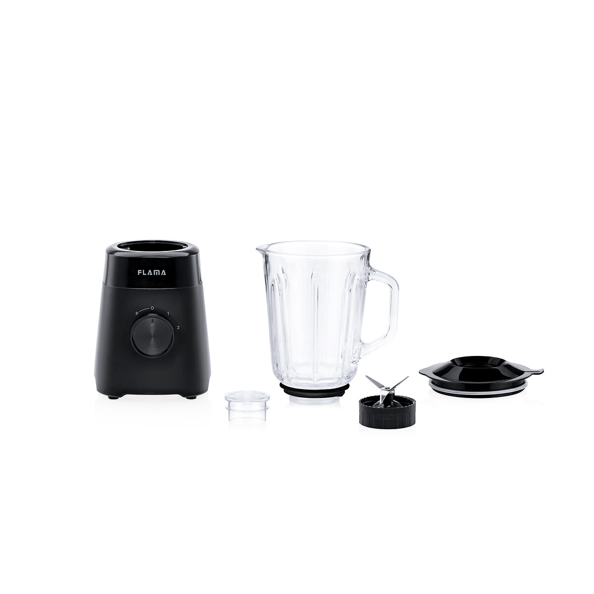 Liquidificadora 1000W Copo Vidro Preta 2232FL, FLAMA preto , FLAMA